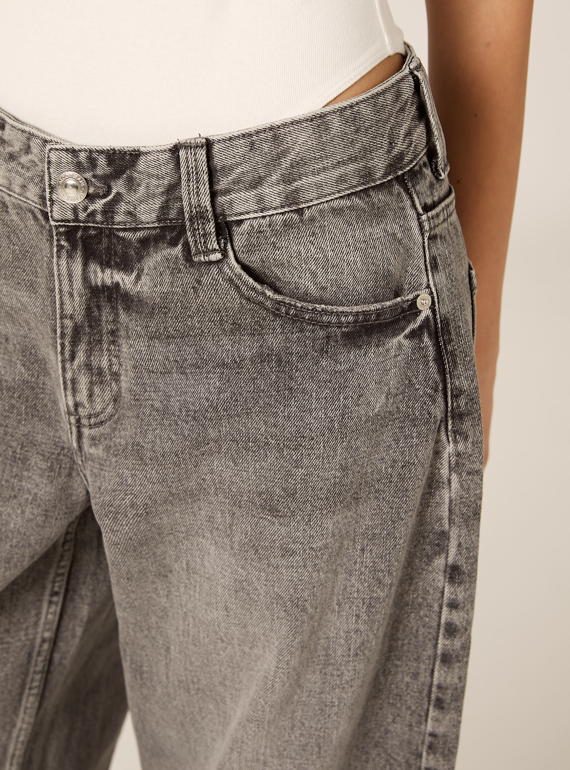 Jeans baggy barrel, D00G GREY