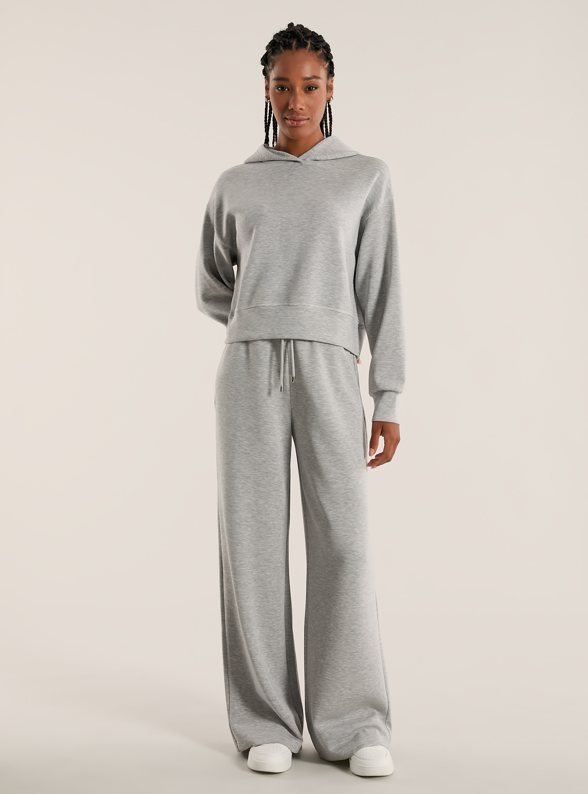 Sweat court en scuba doux, MGY3 GREY MEL LIGHT