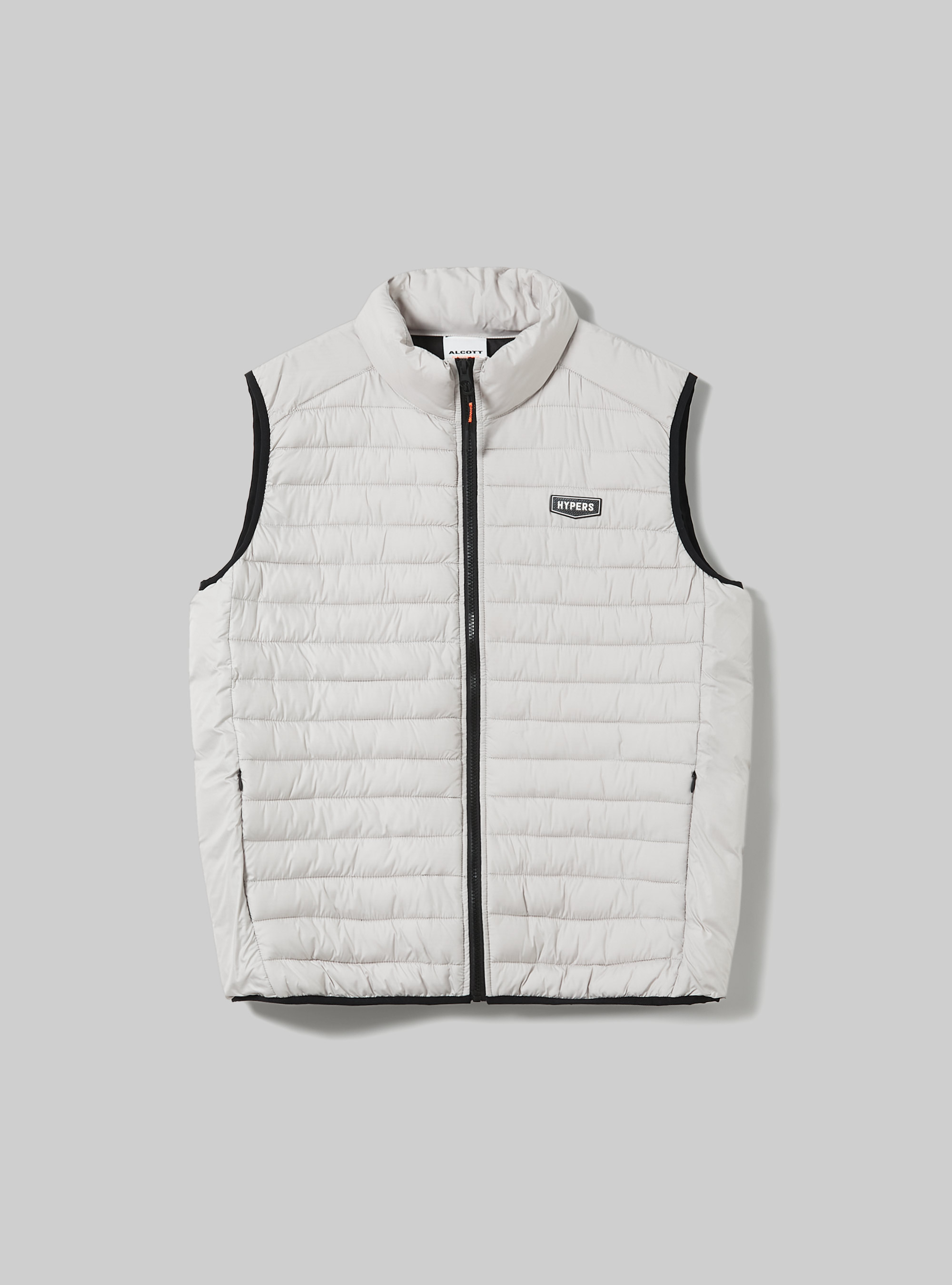 Padded sleeve jacket with contrasting zip, WH1 OFF WHITE