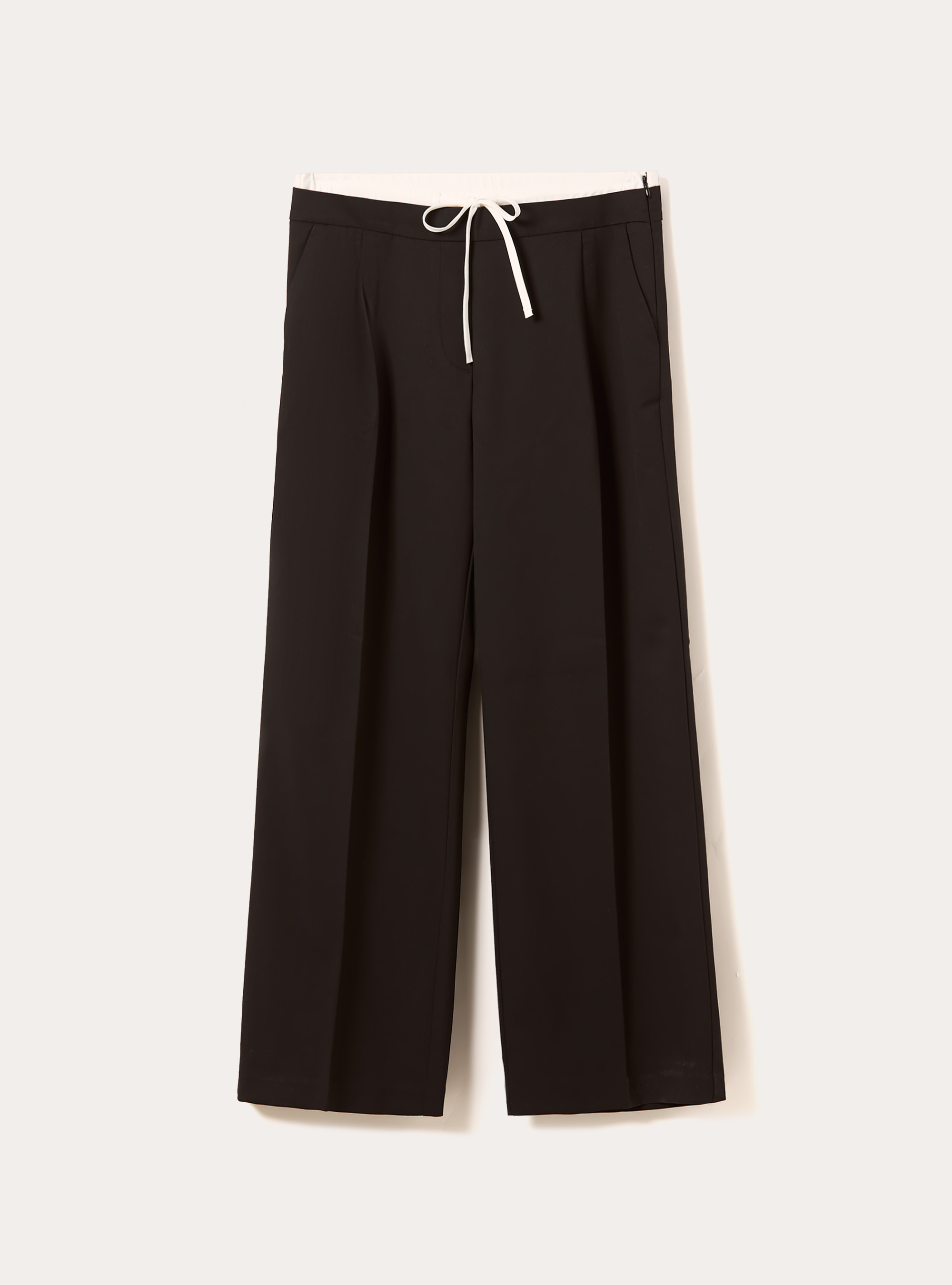 Pantaloni con doppia cinta, BK1 BLACK