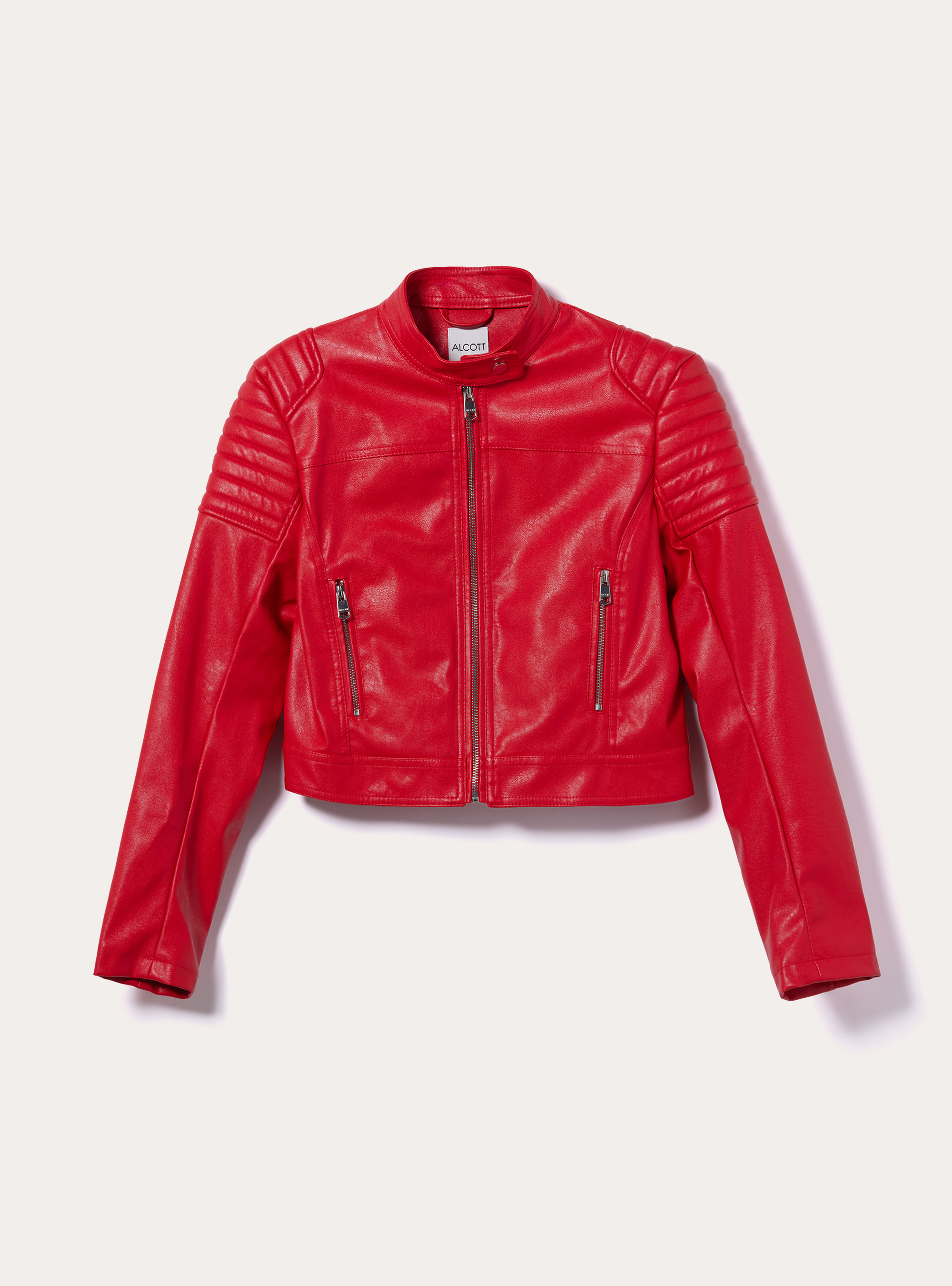 Leather-effect biker jacket, RD2 RED MEDIUM