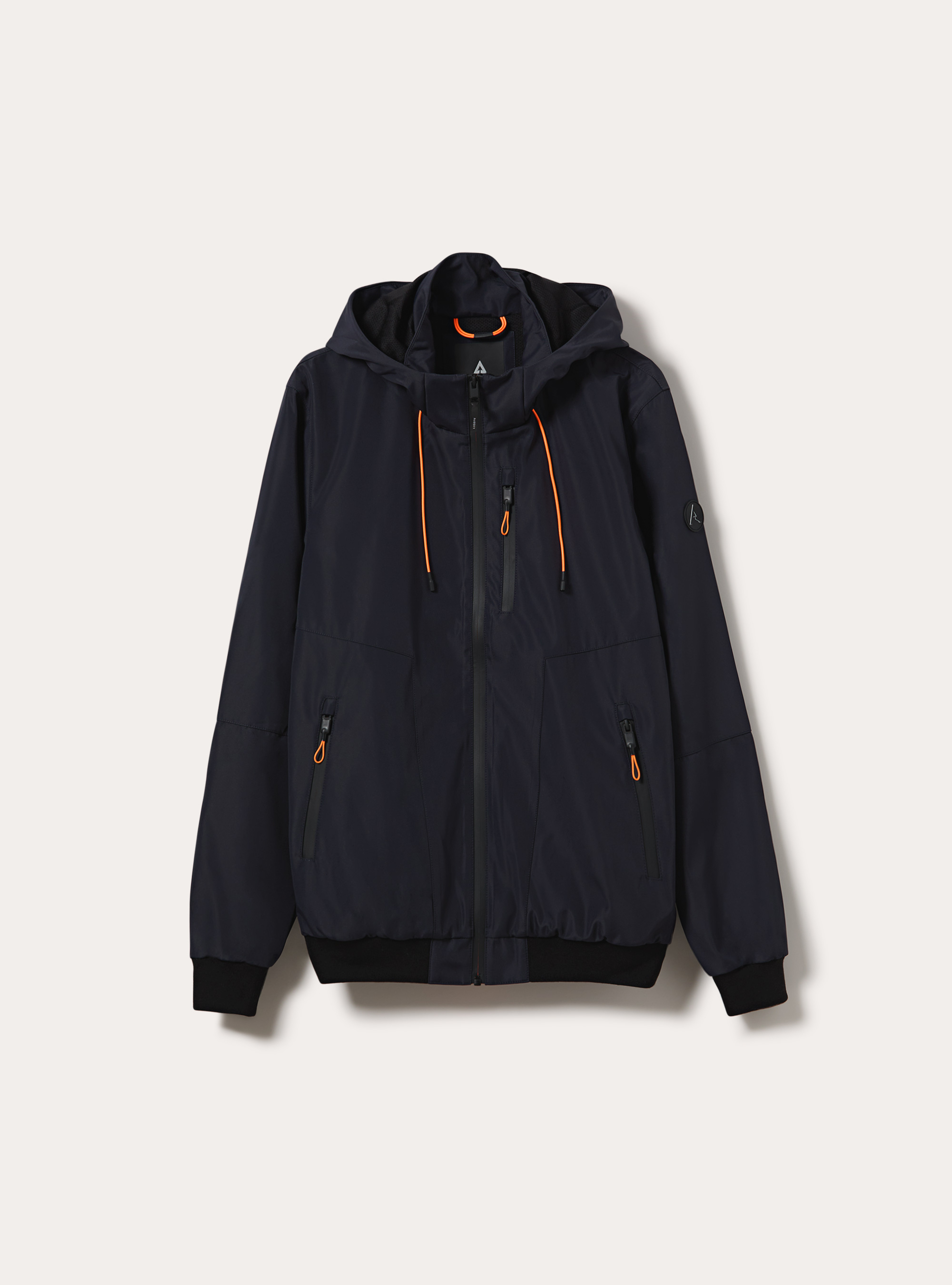 Bomber antivento con cappuccio, NA1 NAVY DARK