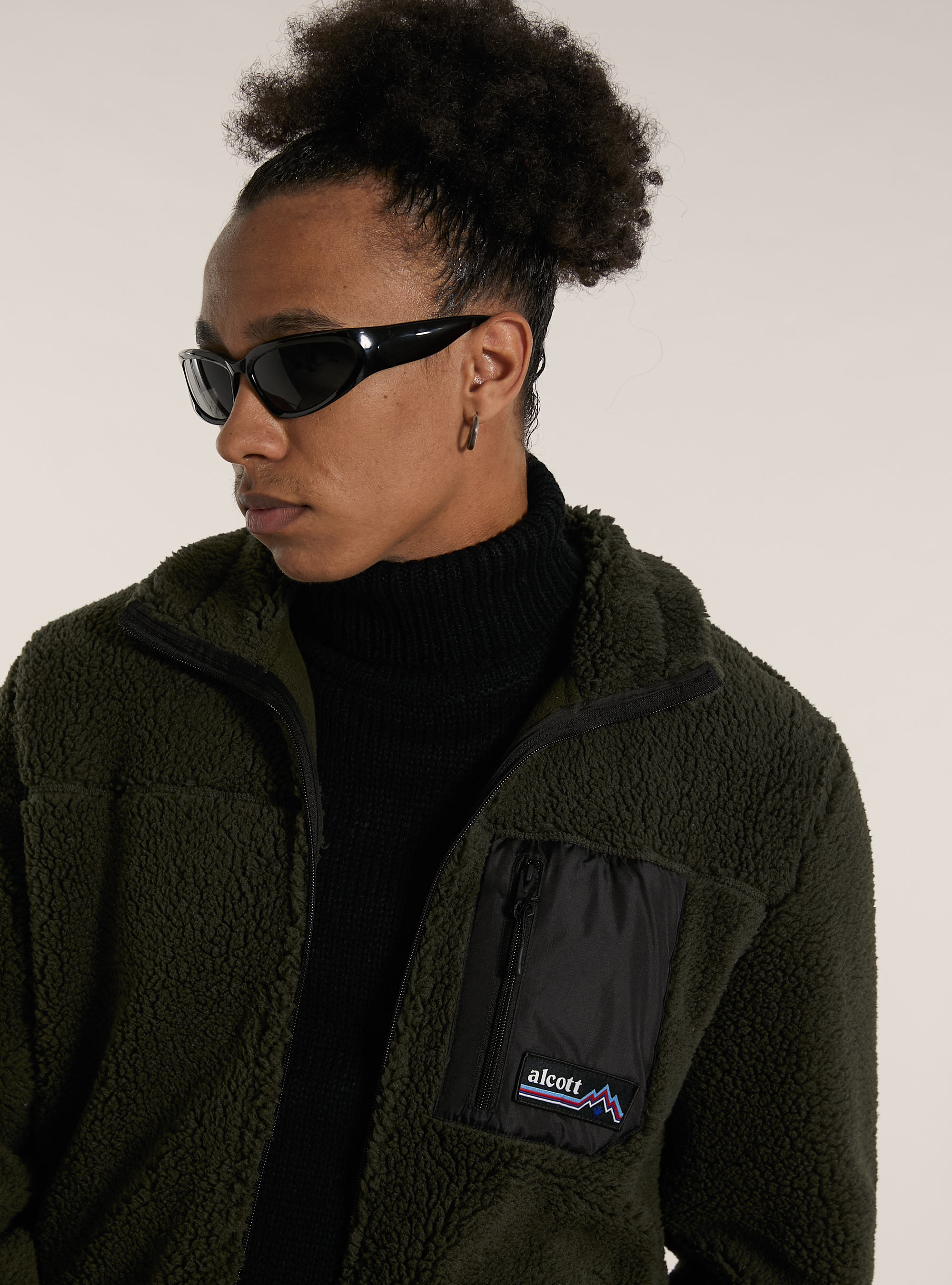 Veste Teddy avec doublure polaire, KY1 KAKY DARK