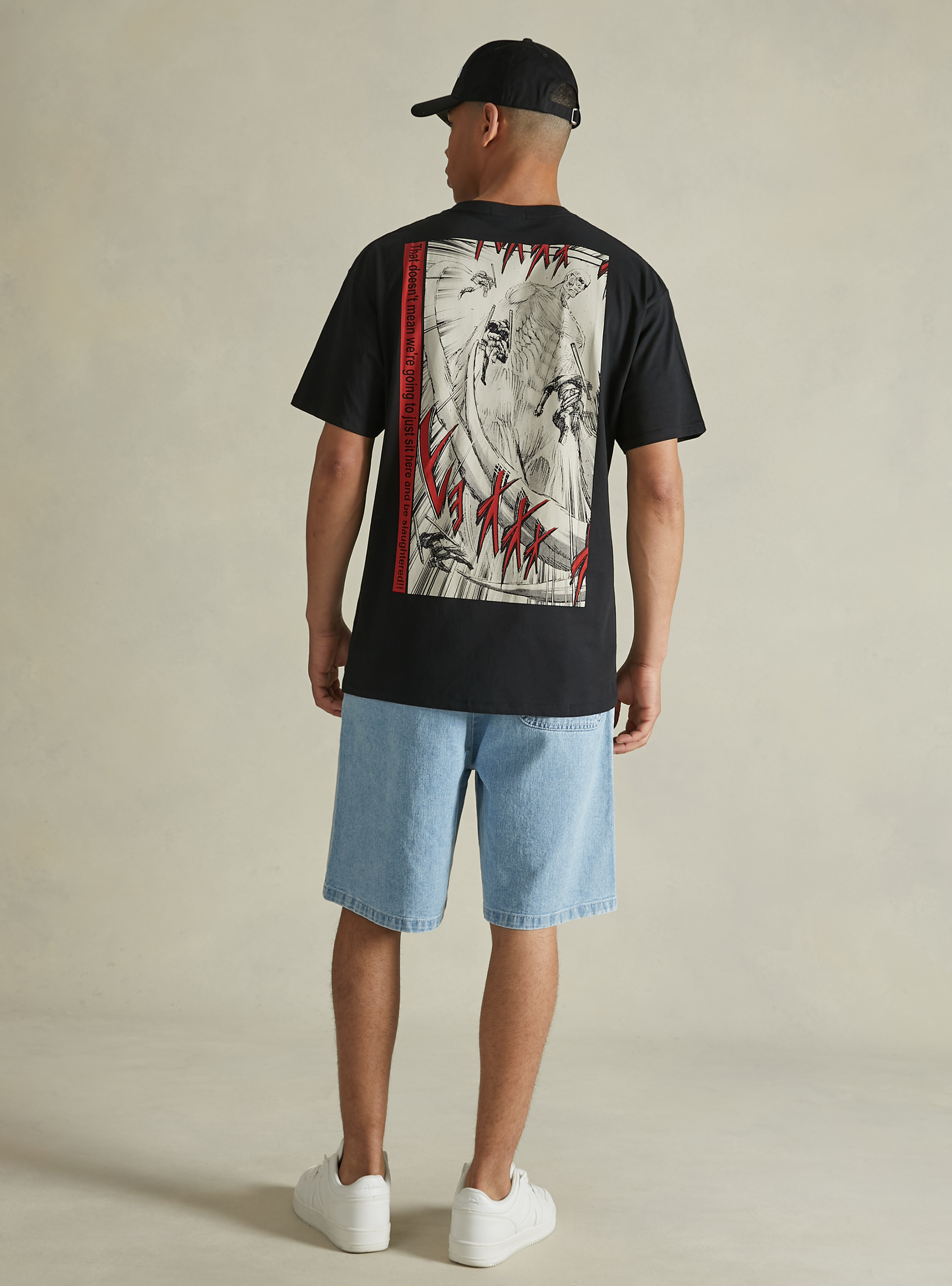 Camiseta Attack on Titan / Alcott, BK1 BLACK