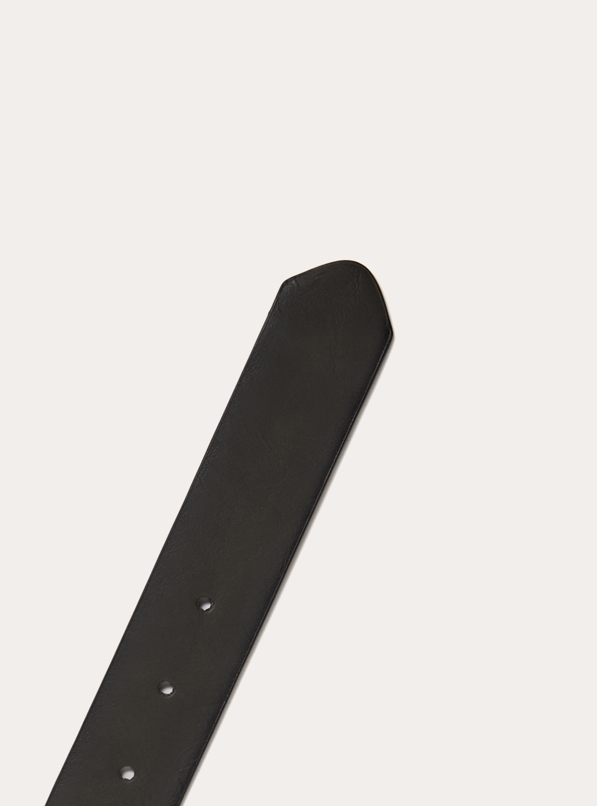 Cinturon de piel con hebilla cuadrada de efecto satinado, GY1 GREY DARK