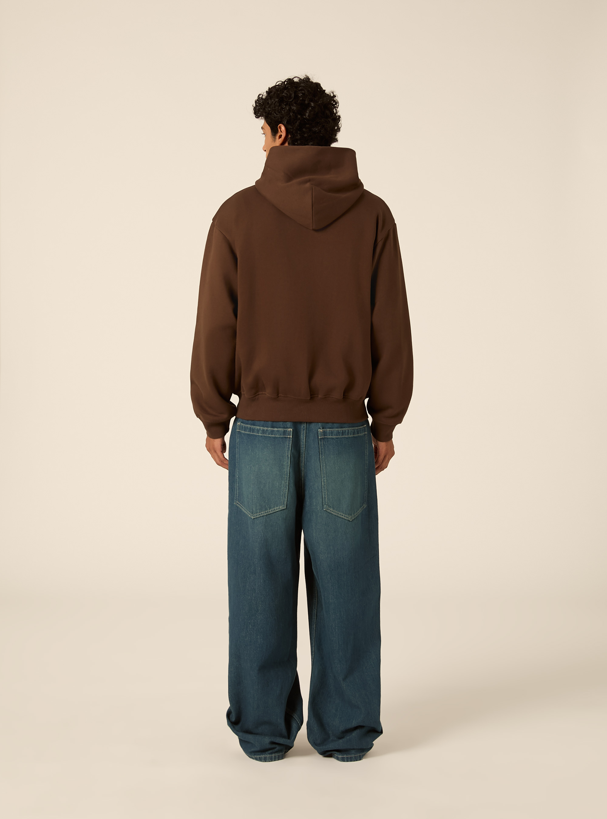 Cardigan basico boxy fit, BR2 BROWN MEDIUM