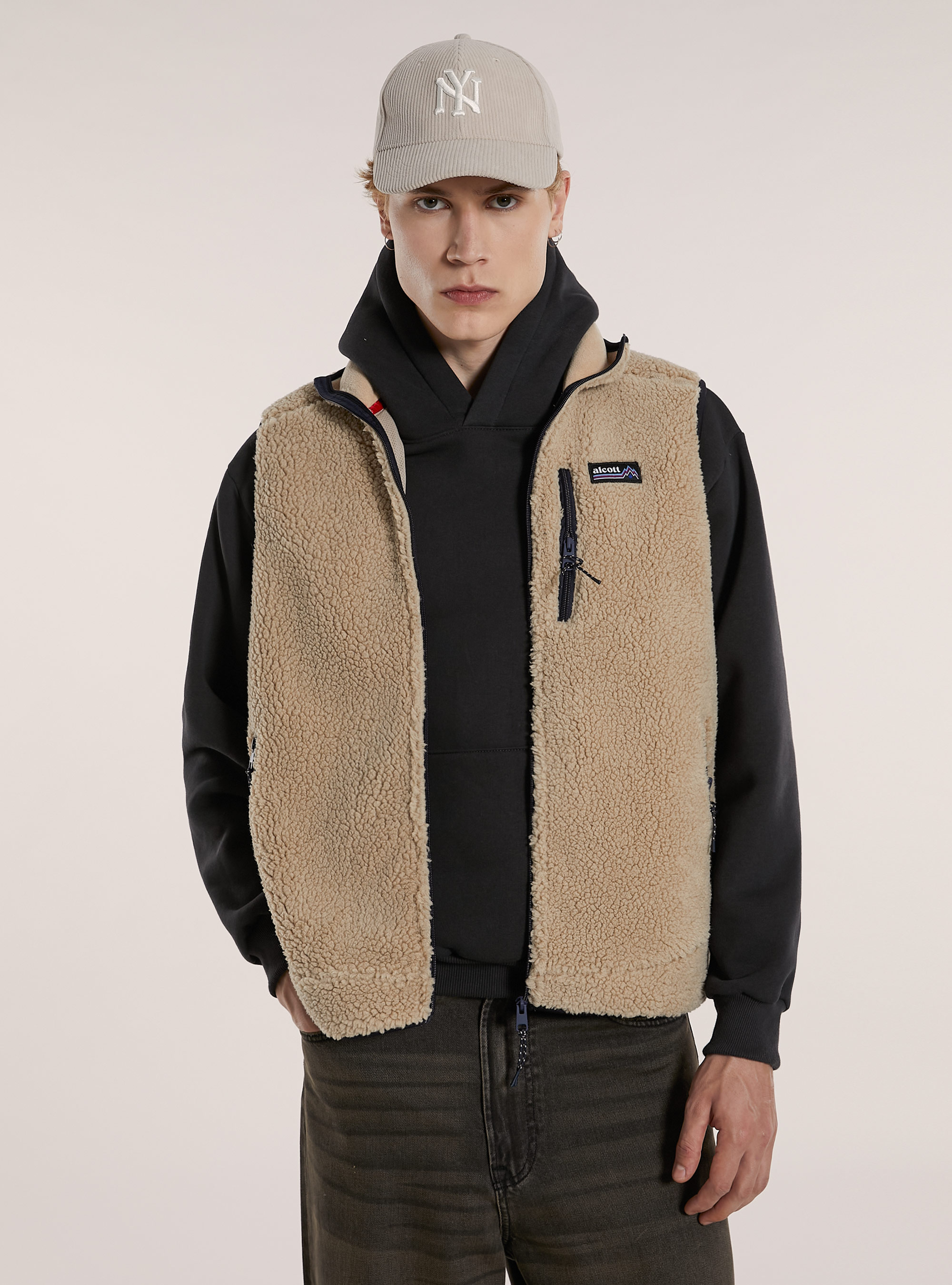 Manga Teddy con detalles en contraste, BG2 BEIGE MEDIUM