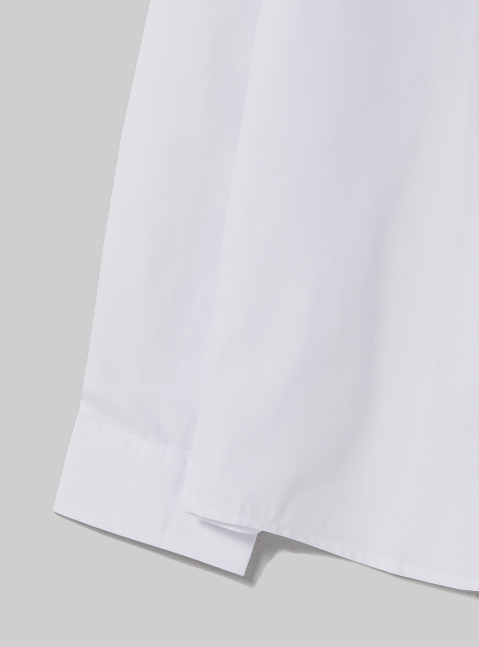 Einfarbiges langärmeliges Hemd, WH1 OFF WHITE