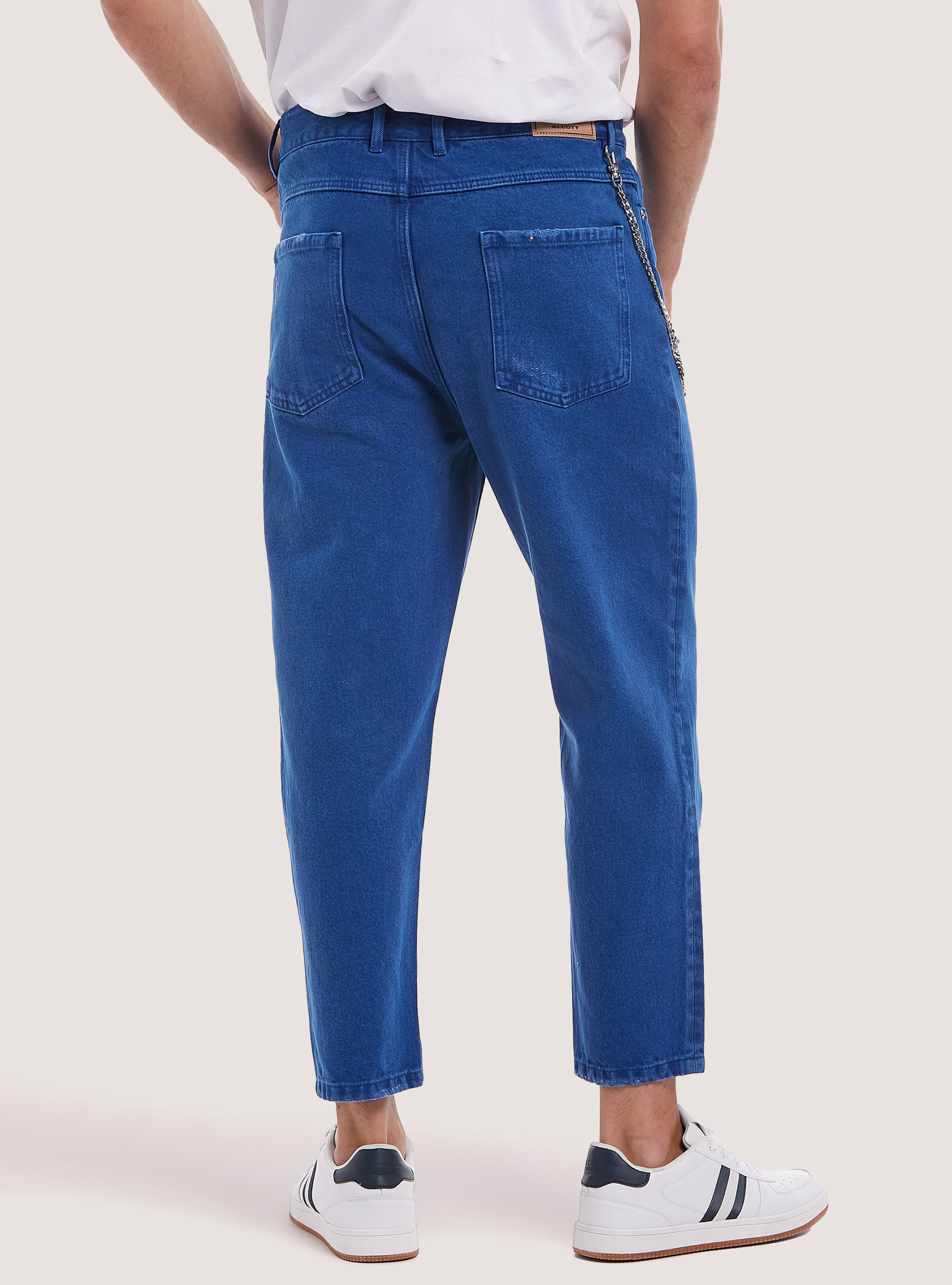Relaxed fit jeans with chain, RY2 ROYALE MEDIUM