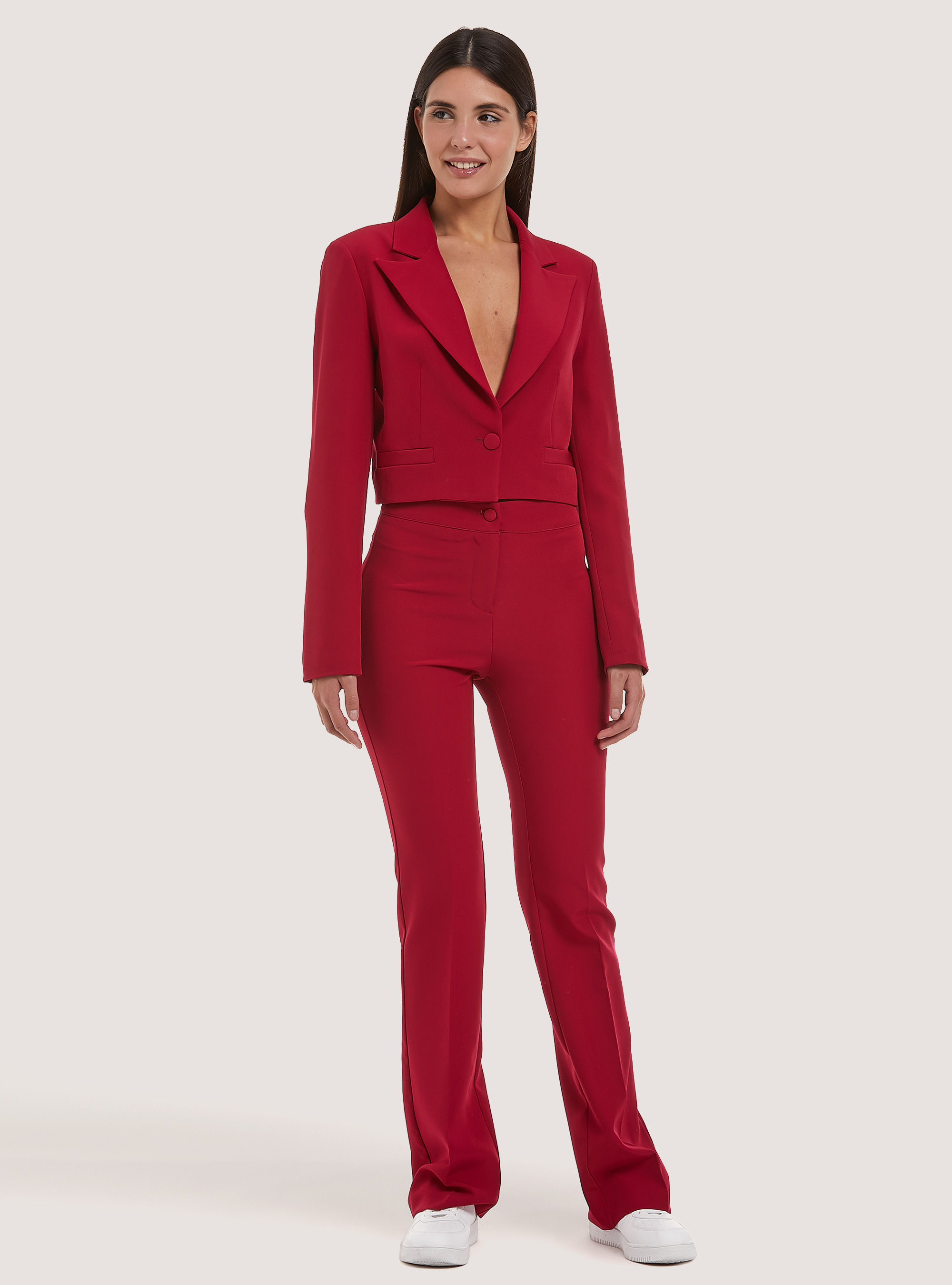 Blazer cropped Made in Italy, RD2 RED MEDIUM