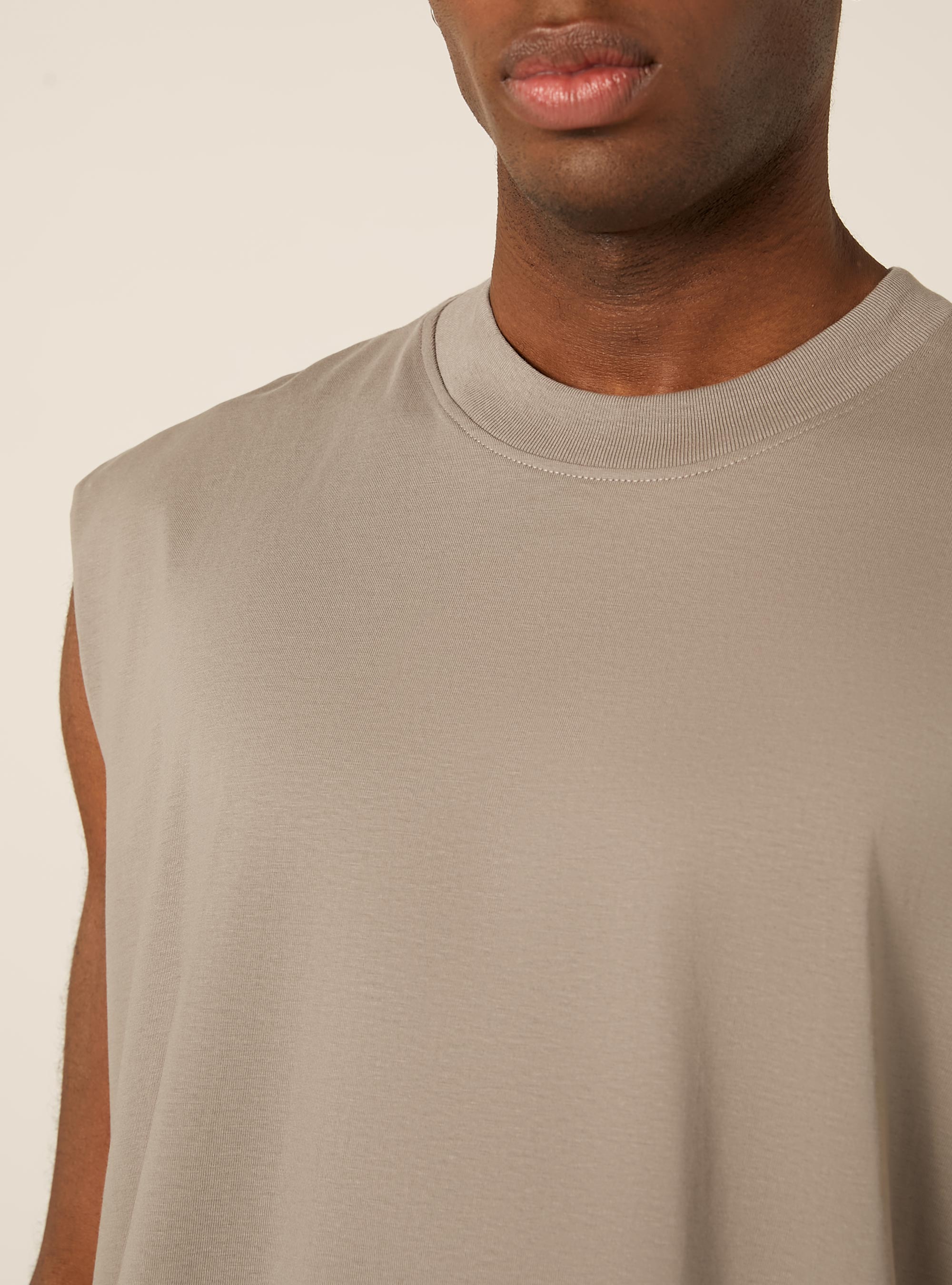 Camiseta sin mangas boxy fit, GY2 GREY MEDIUM