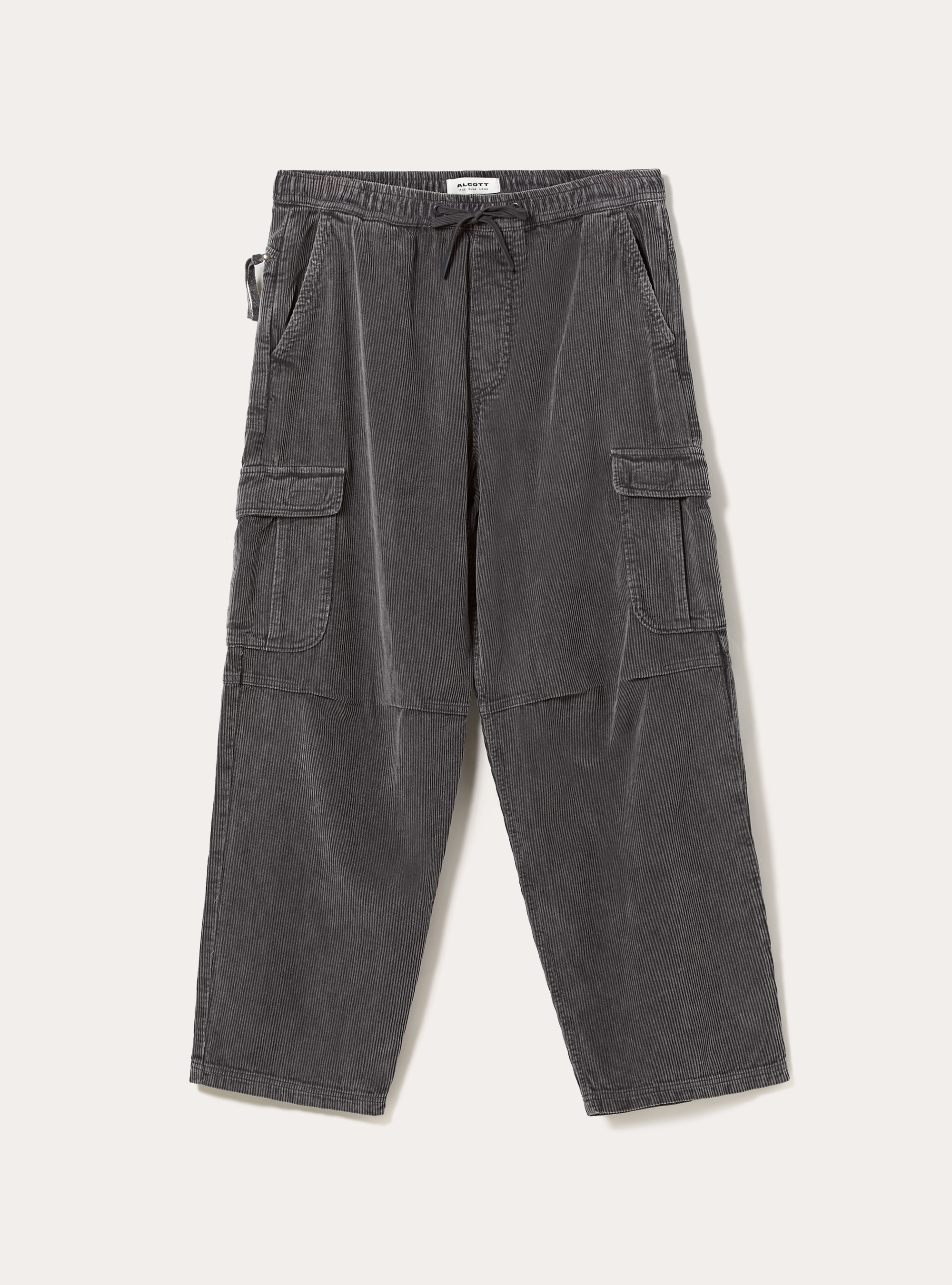 Pantaloni cargo in velluto a coste, GY1 GREY DARK