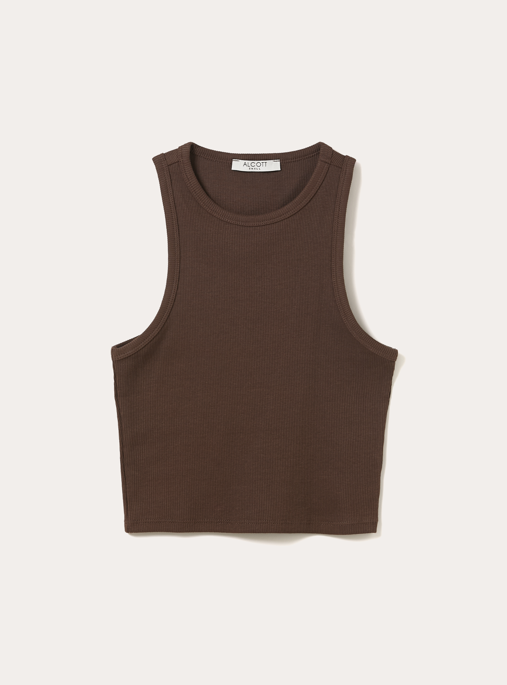 Canotta basic in cannete', BR2 BROWN MEDIUM