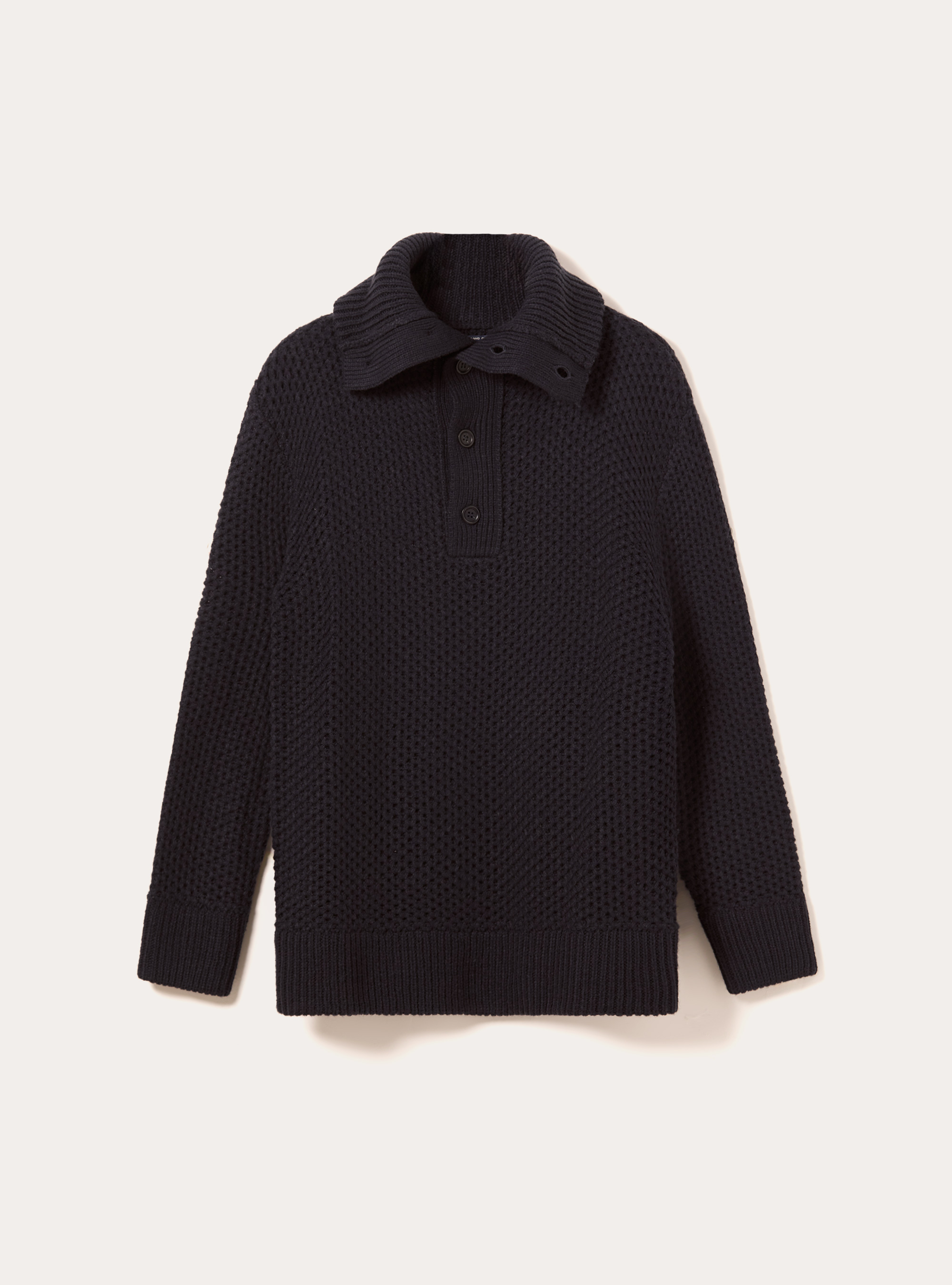 Pullover mit Polokragen, NA1 NAVY DARK