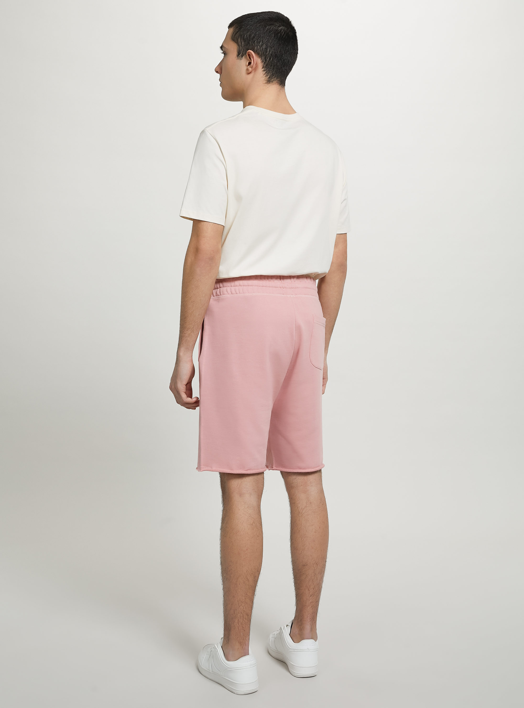 Cotton jogger bermuda shorts, PK2 PINK MEDIUM