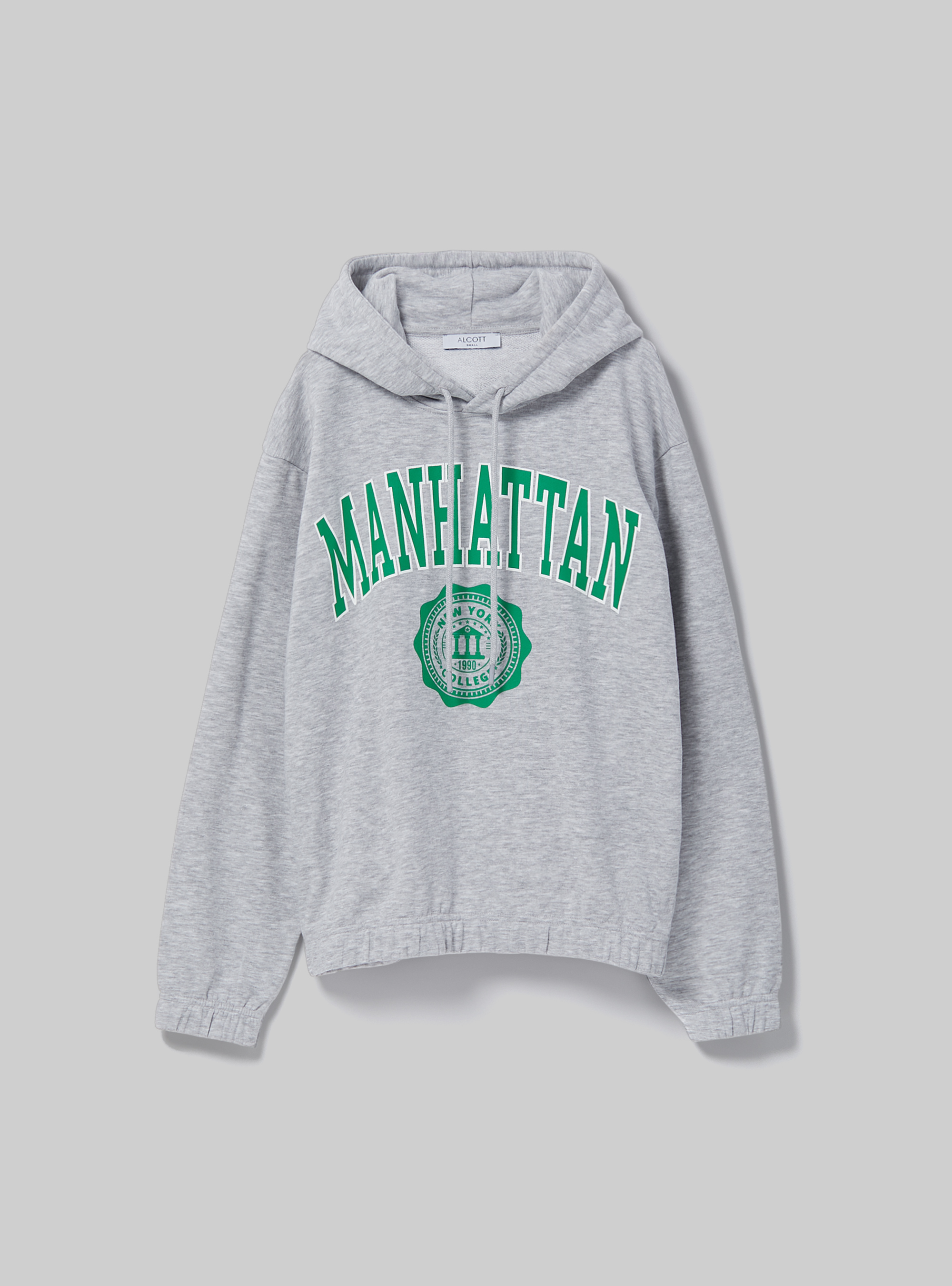 Sudadera College con banda elástica, MGY3 GREY MEL LIGHT