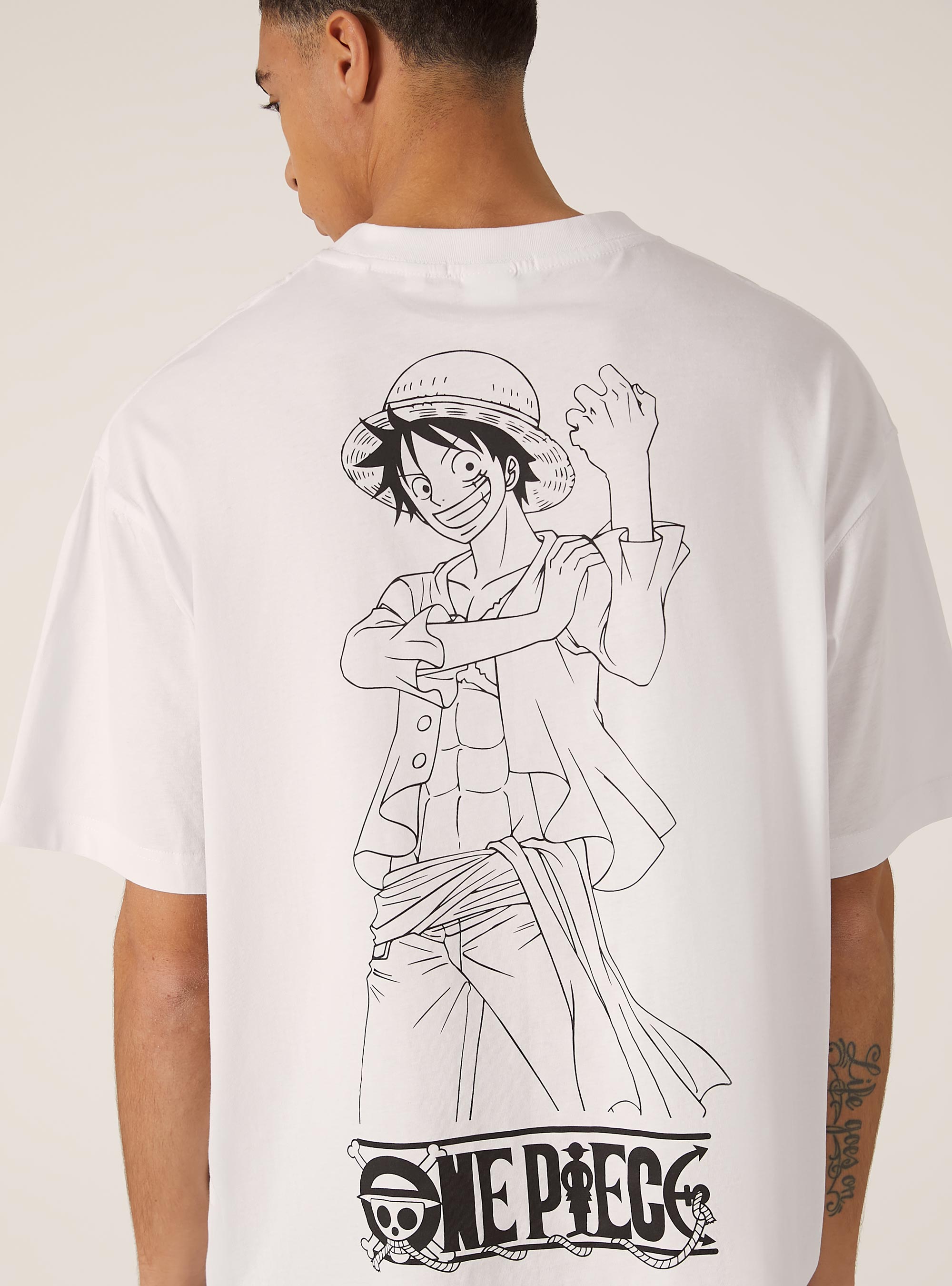 Maglietta boxy fit One Piece / Alcott, WH3 WHITE