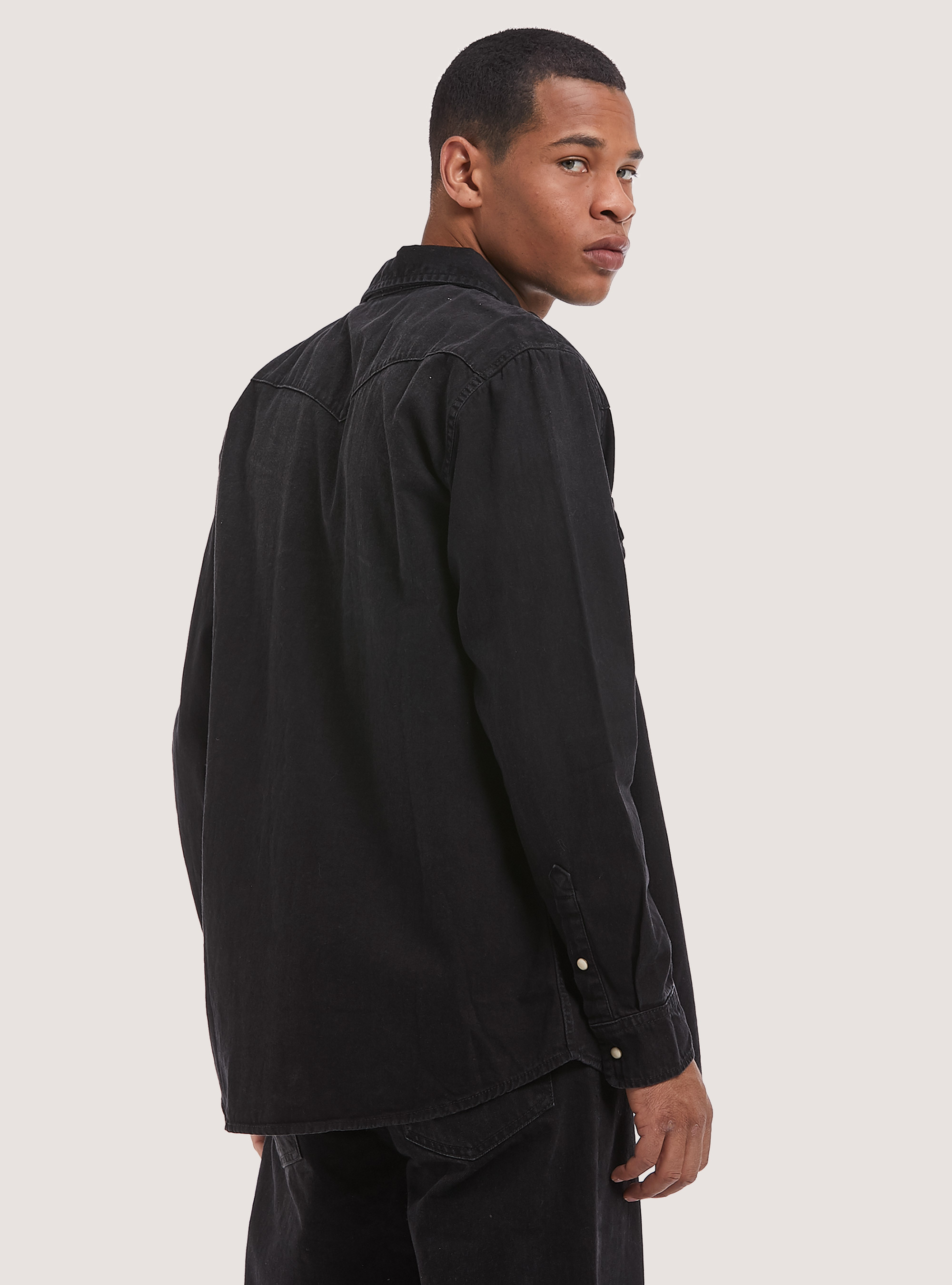 Chemise en jean, D000 BLACK