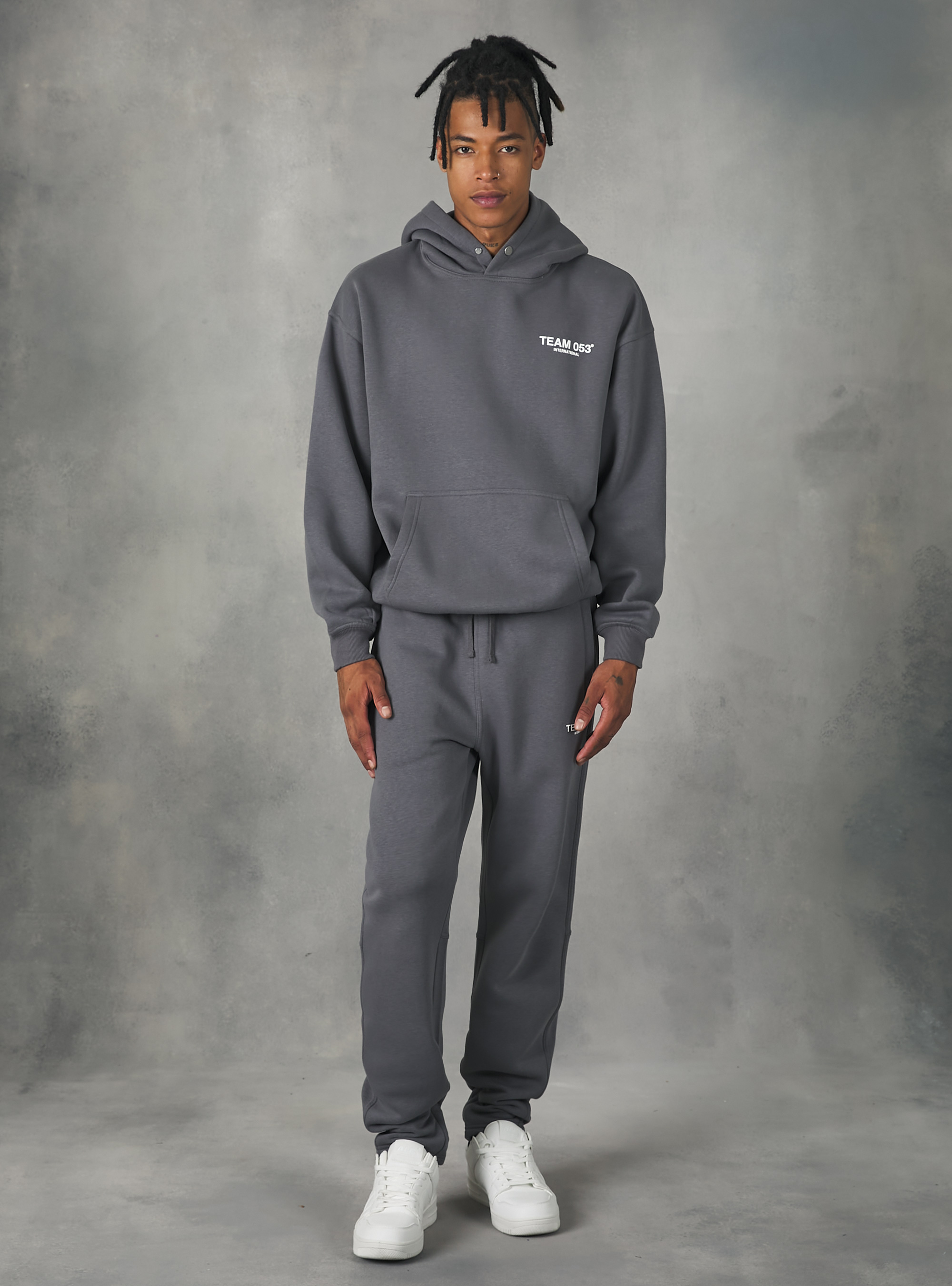 Sweatshirt with Team 053 print, GY1 GREY DARK