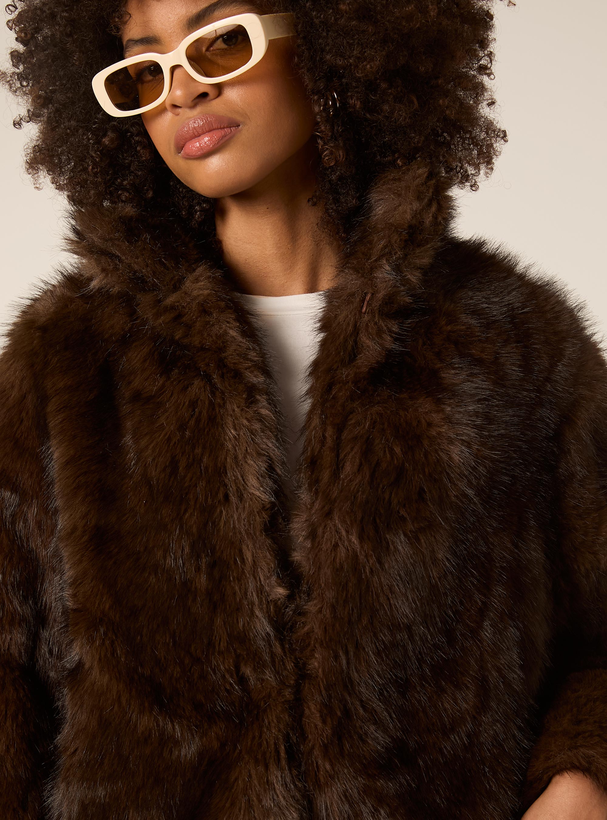 Pelliccia sintetica, BR1 BROWN DARK