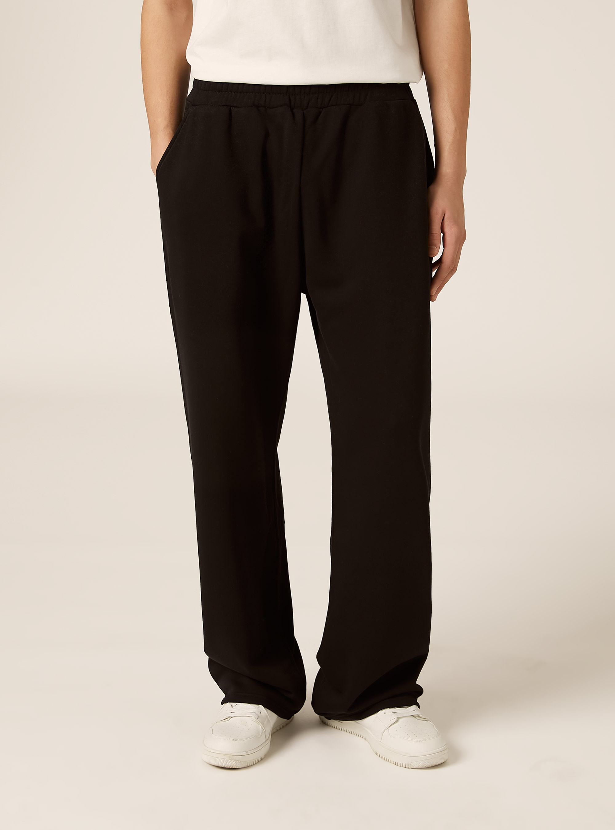 Pantalone in felpa loose fit, BK1 BLACK