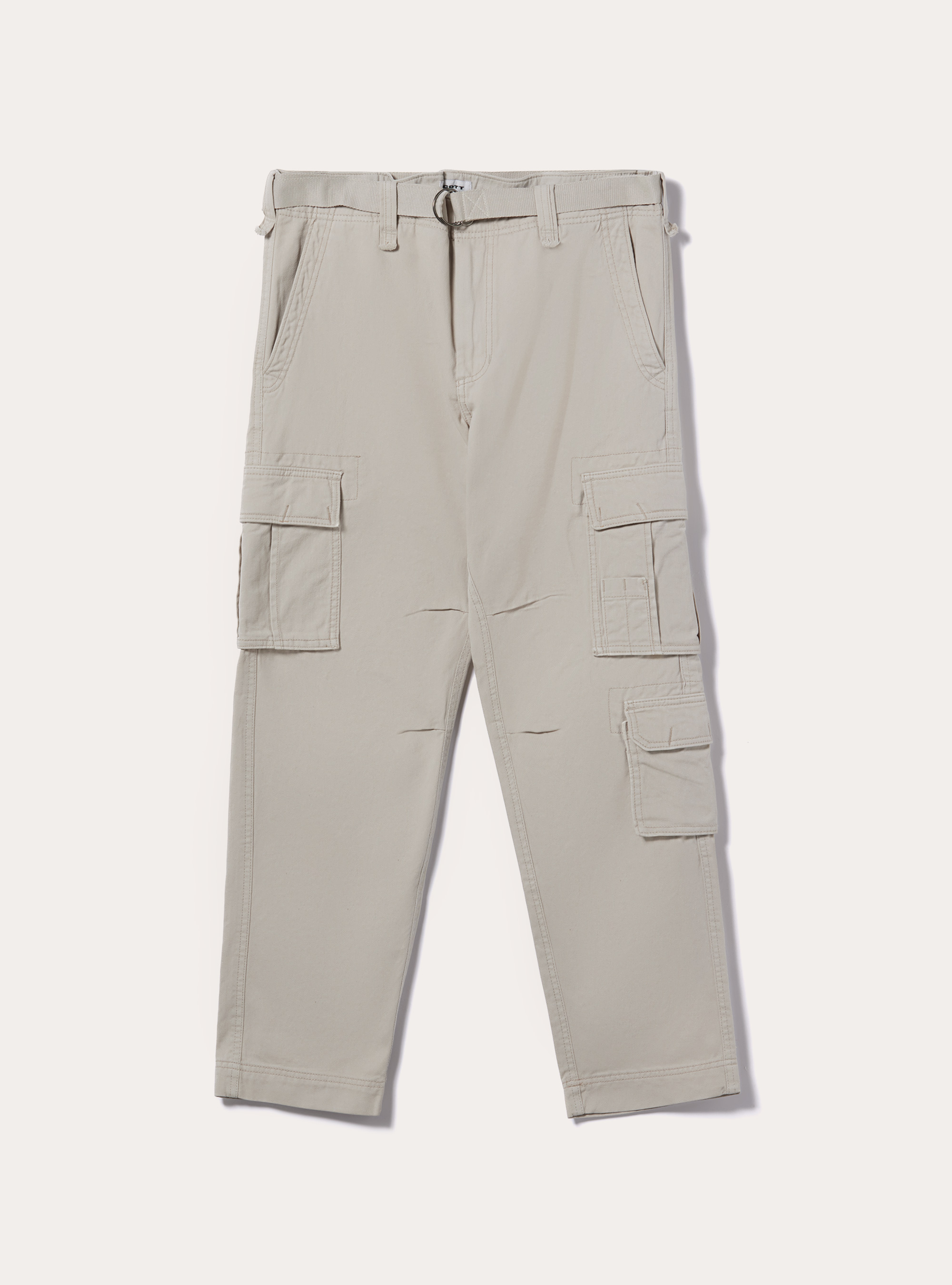 Cargo trousers with belt, BG2 BEIGE MEDIUM