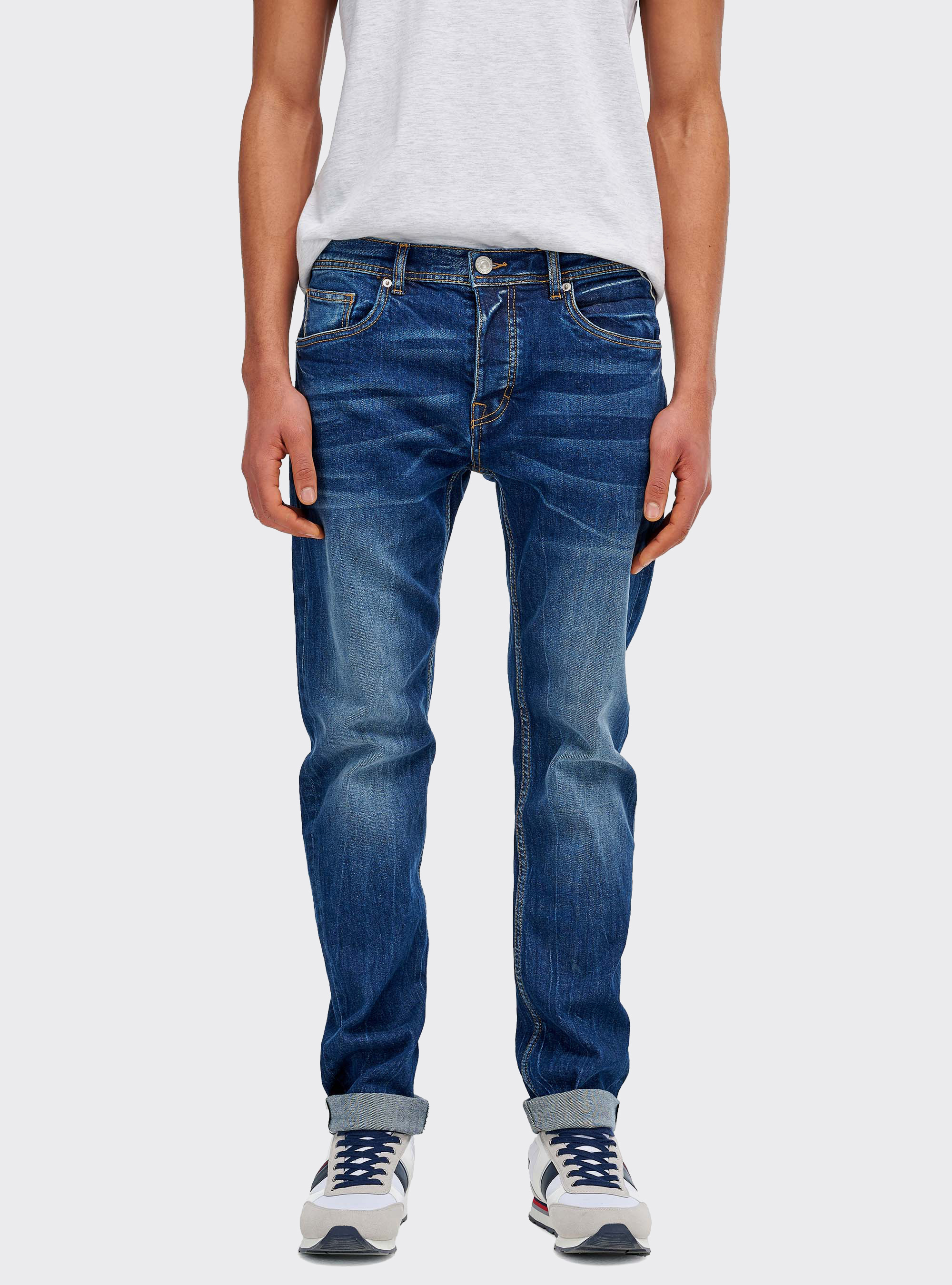 Jean slim selvedge, C284 AZZURRE
