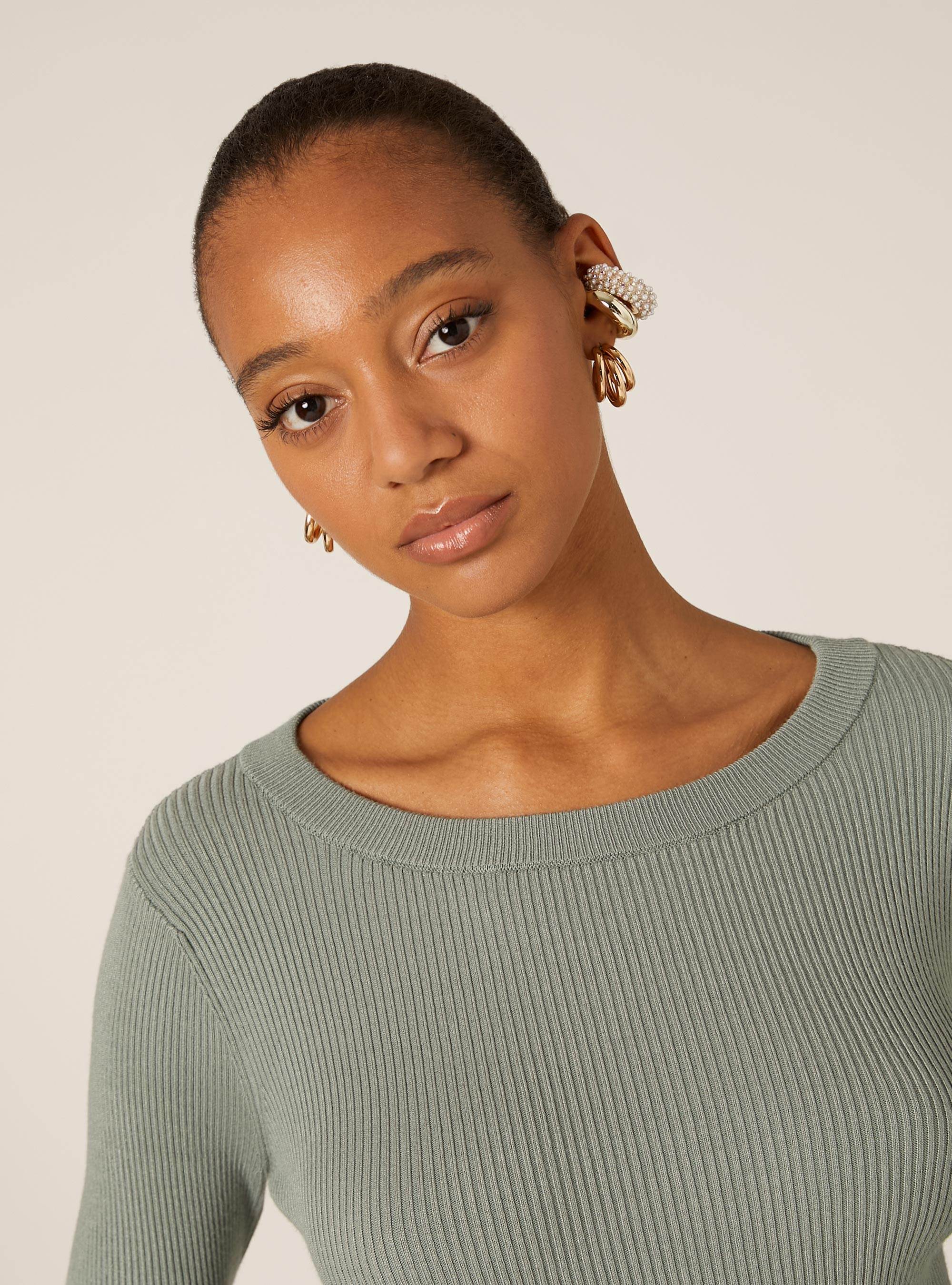 Lightweight ribbed knit, KY3 KAKY LIGHT