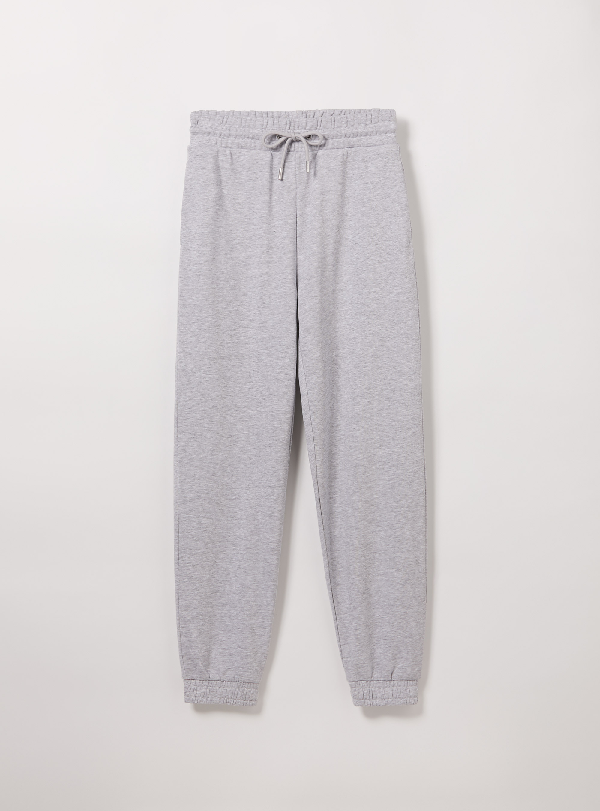 Pantalon jogger en peluche, MGY3 GREY MEL LIGHT