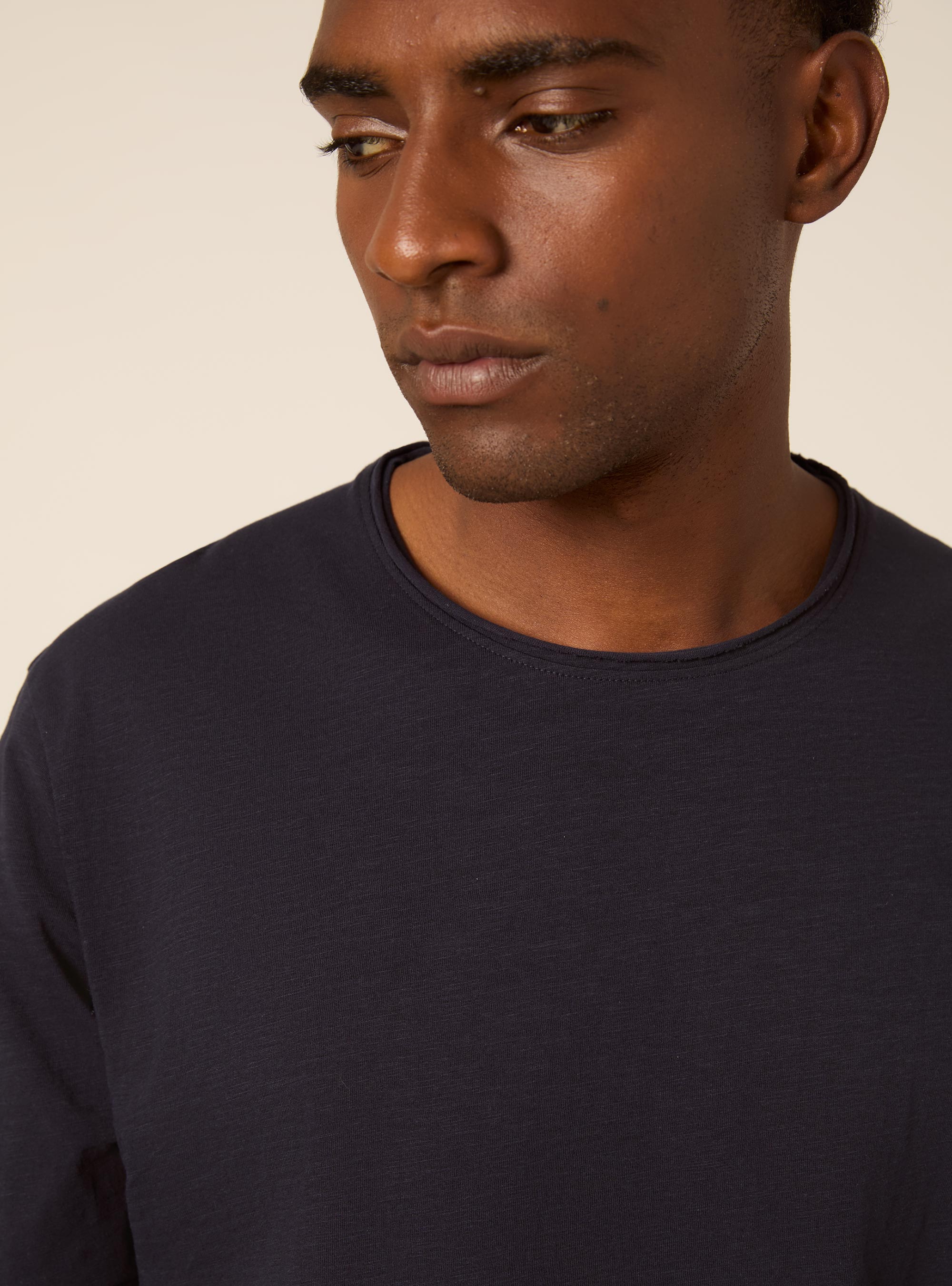 T-shirt slub tinta unita, NA1 NAVY DARK