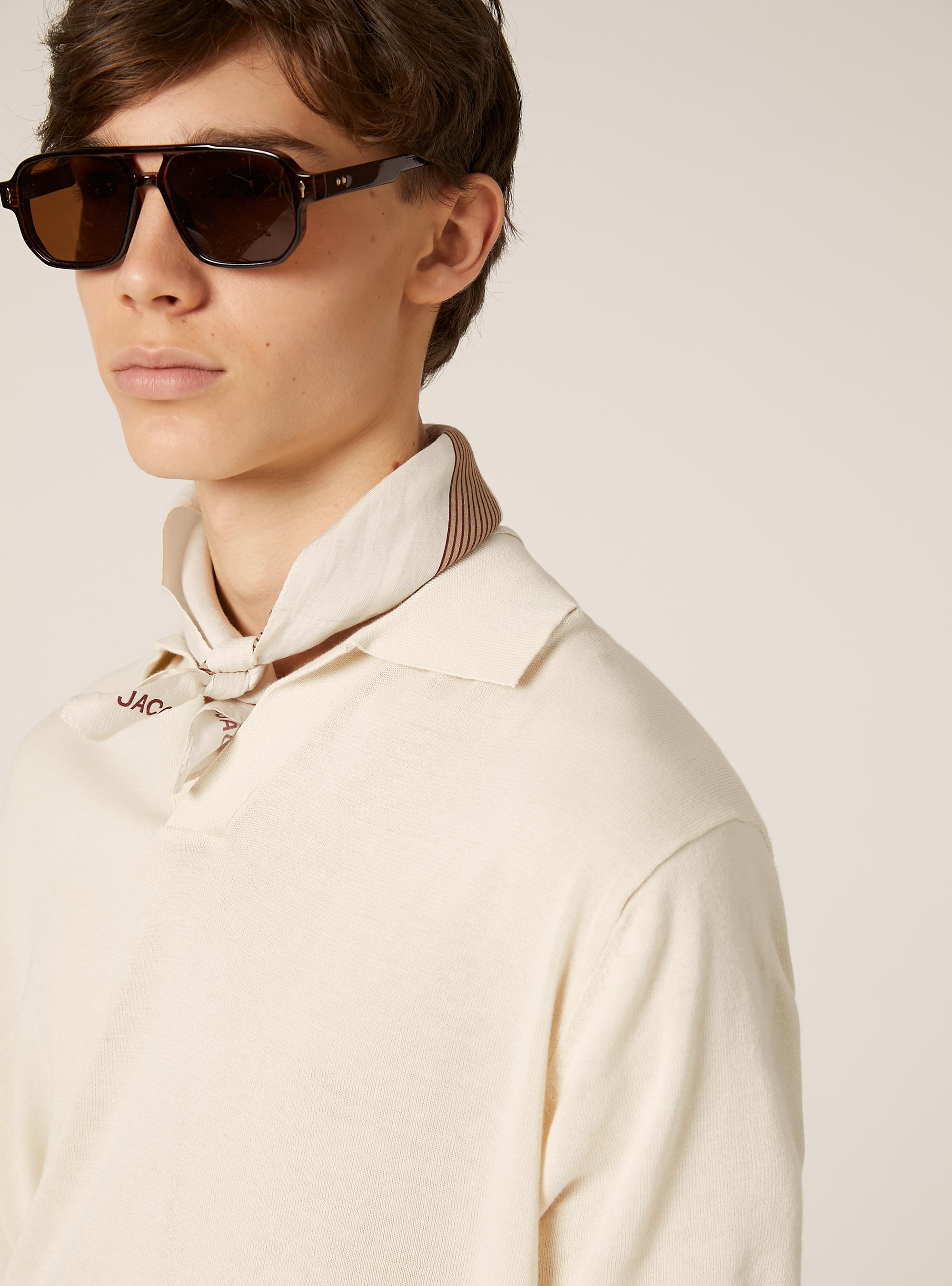 Pullover mit Polokragen, WH2 WHITE