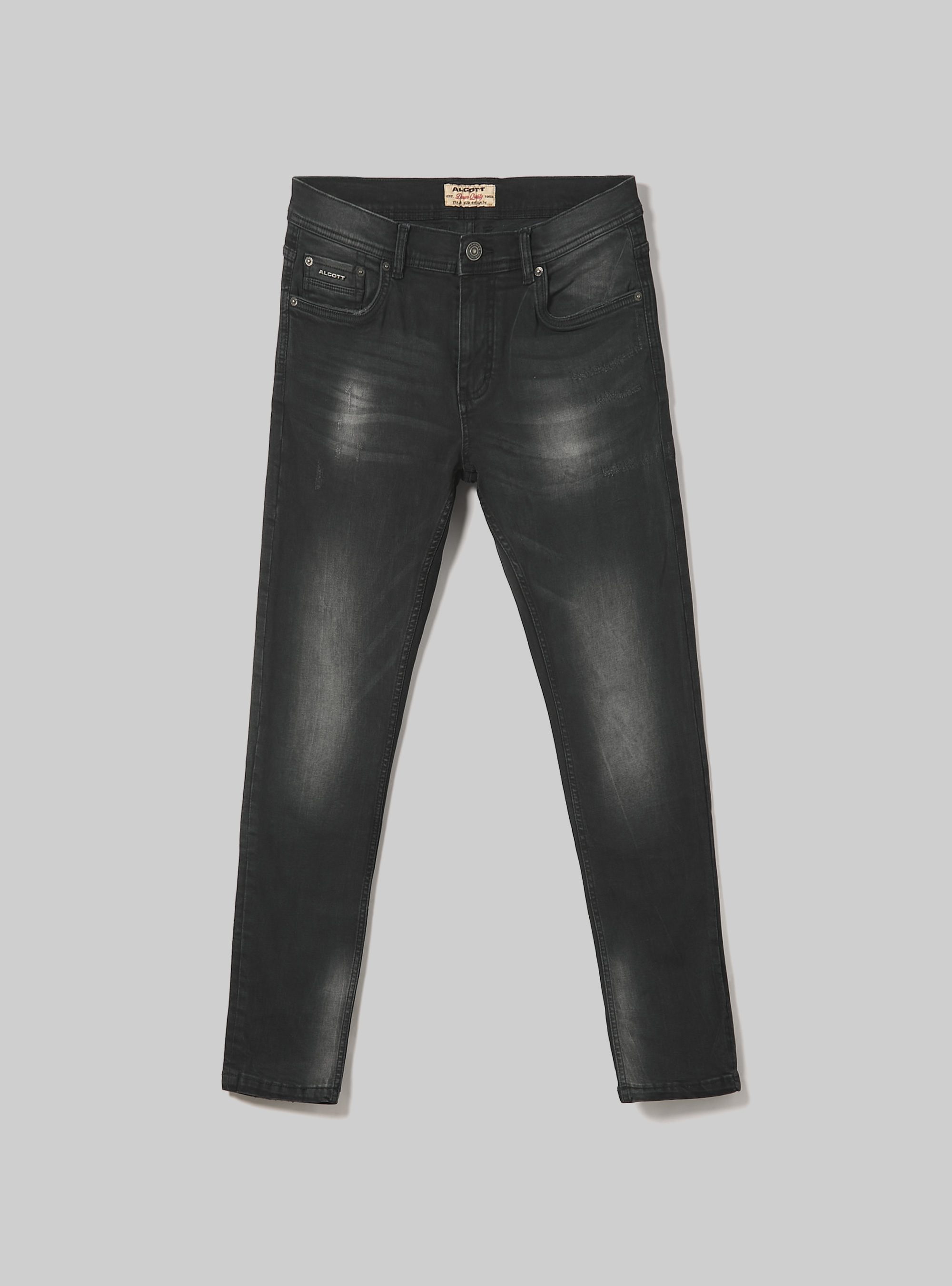 Vaqueros super skinny en denim el&aacute;stico, D00G GREY