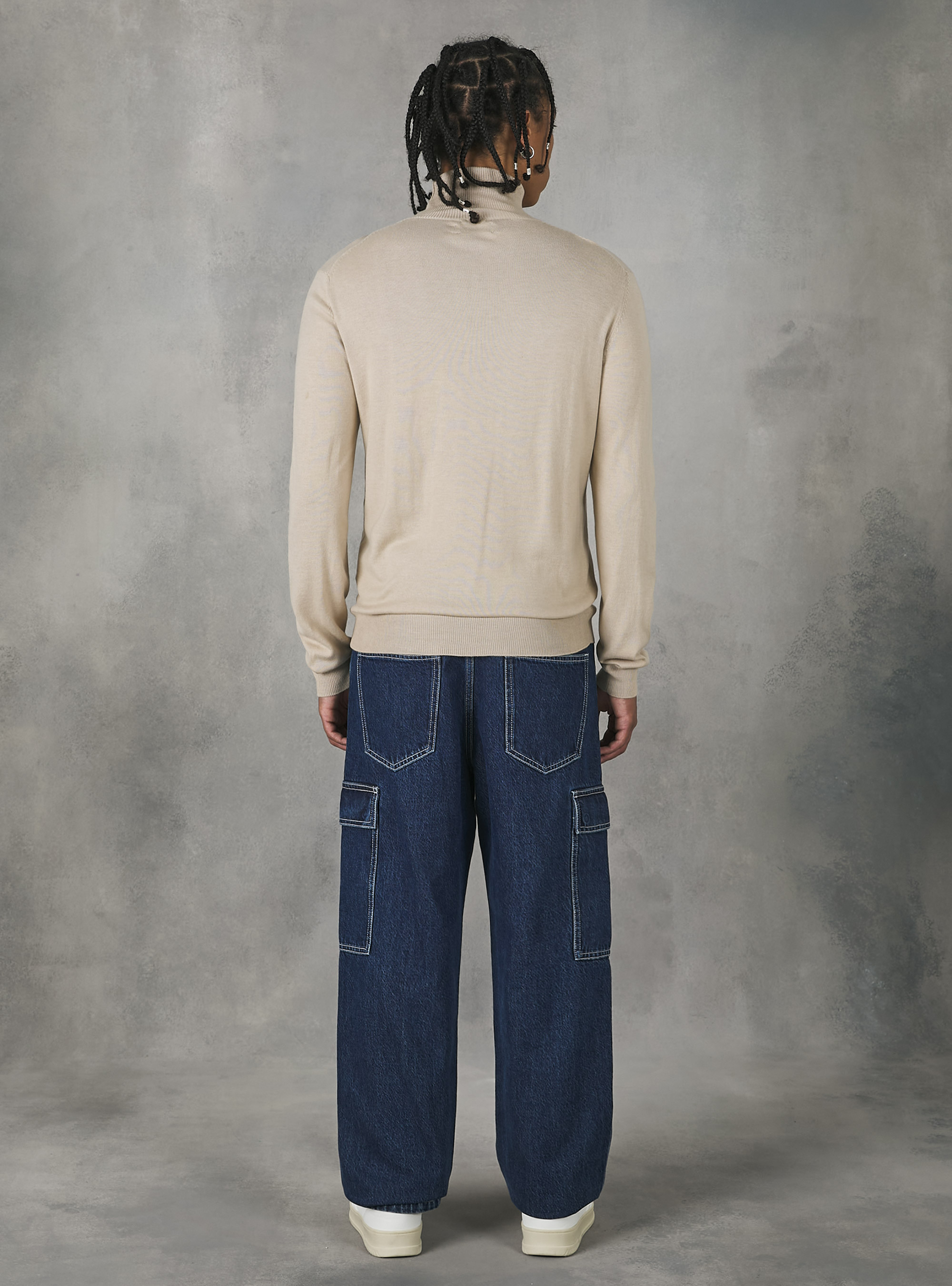 Soft turtleneck pullover, MBG3 BEIGE MEL LIGHT