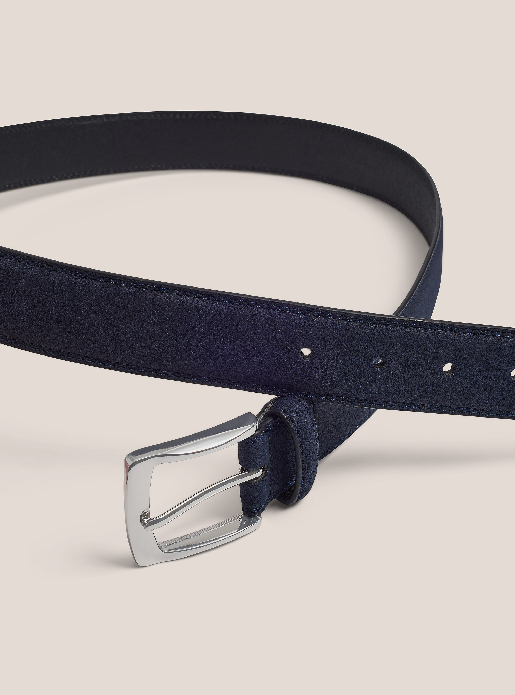 Cintura effetto camoscio, AZUL MARINO