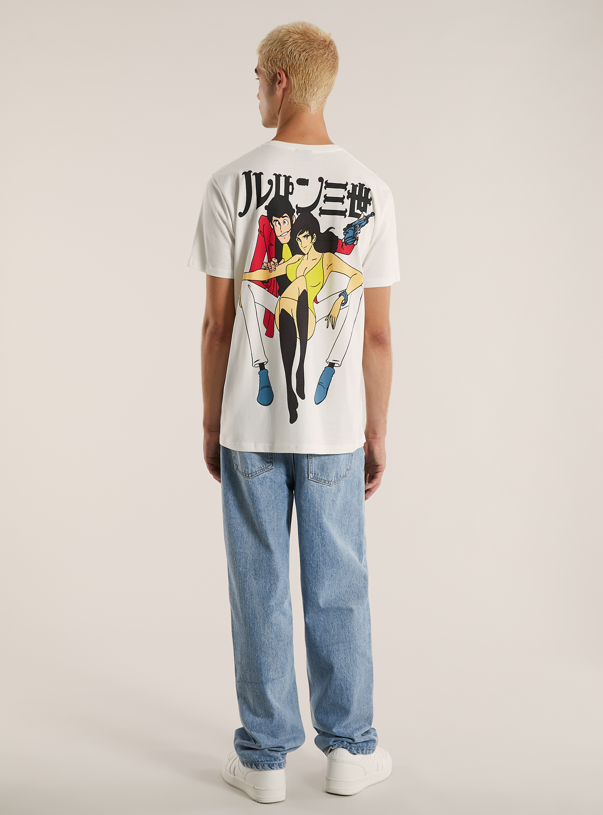 T-shirt licenza lupin, WH2 WHITE