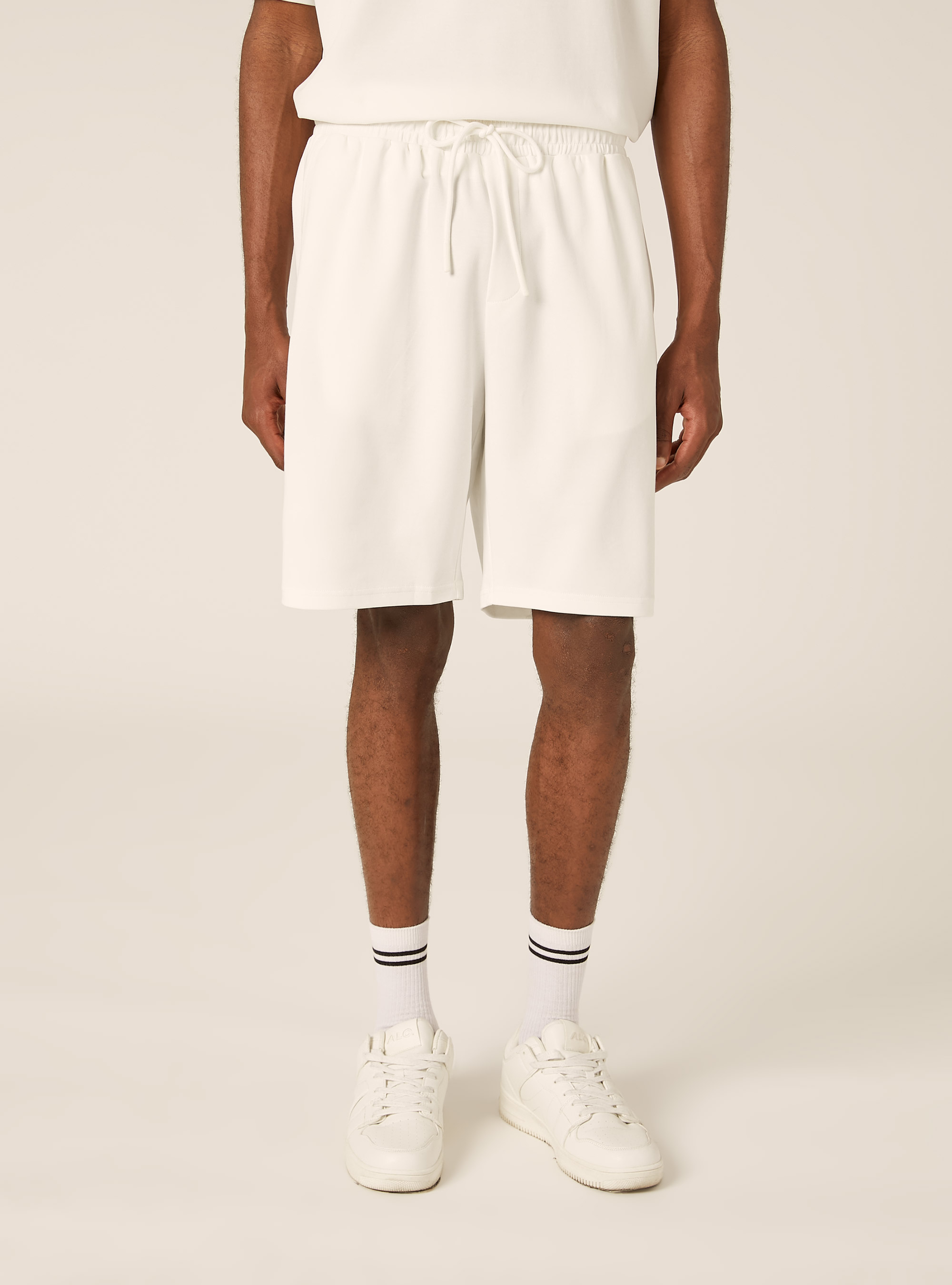 Bermuda AIRes in jersey, OFF WHITE