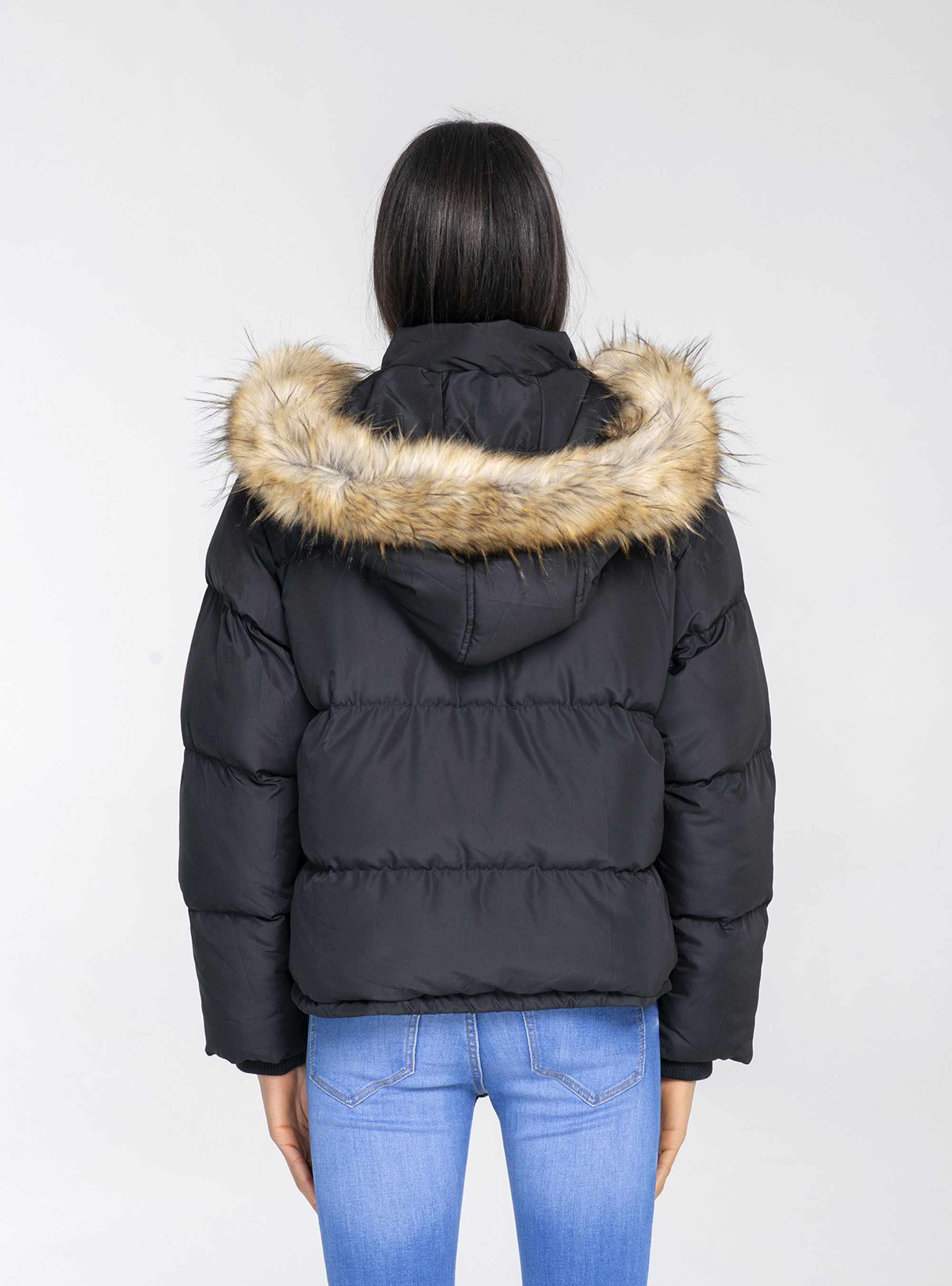 Puffa jacket, BLACK