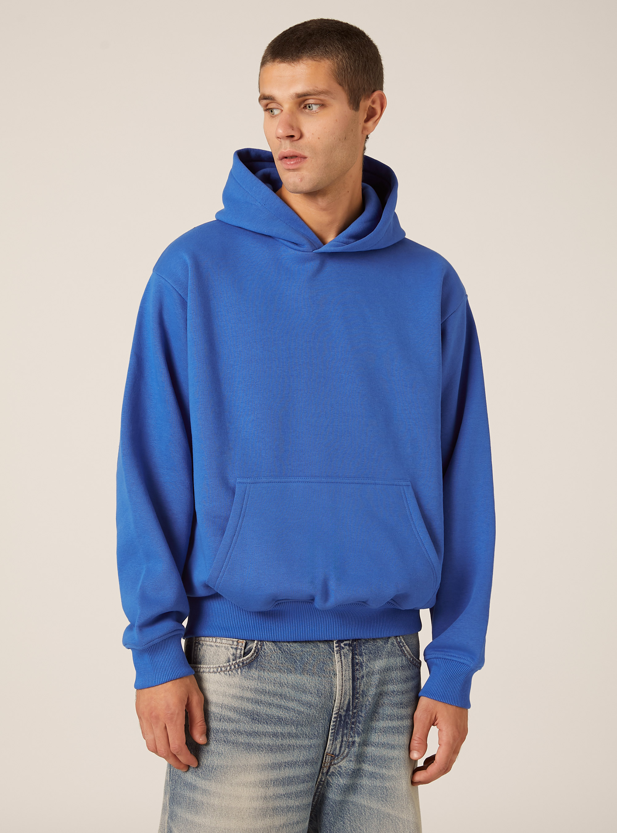 Boxy fit hoodie, RY2 ROYALE MEDIUM