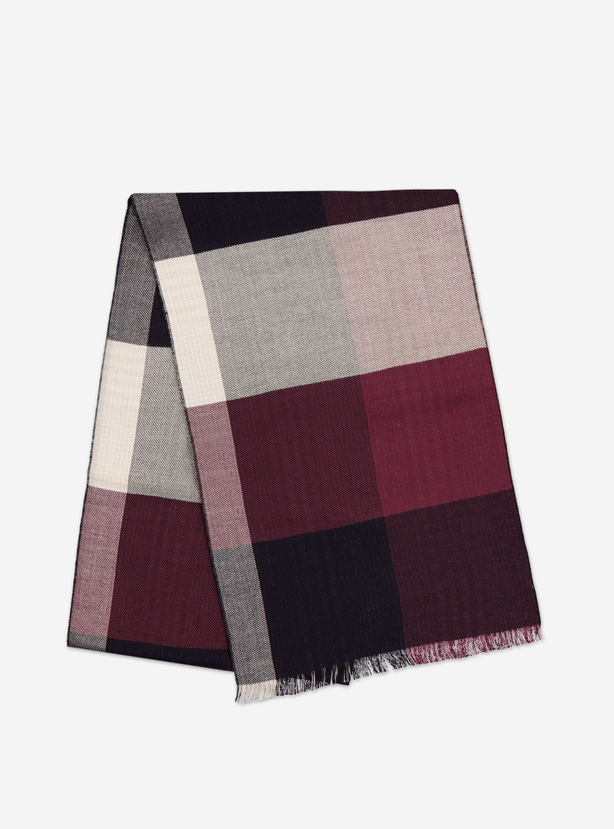 DOUBLE-FACE SCARF, BLUE