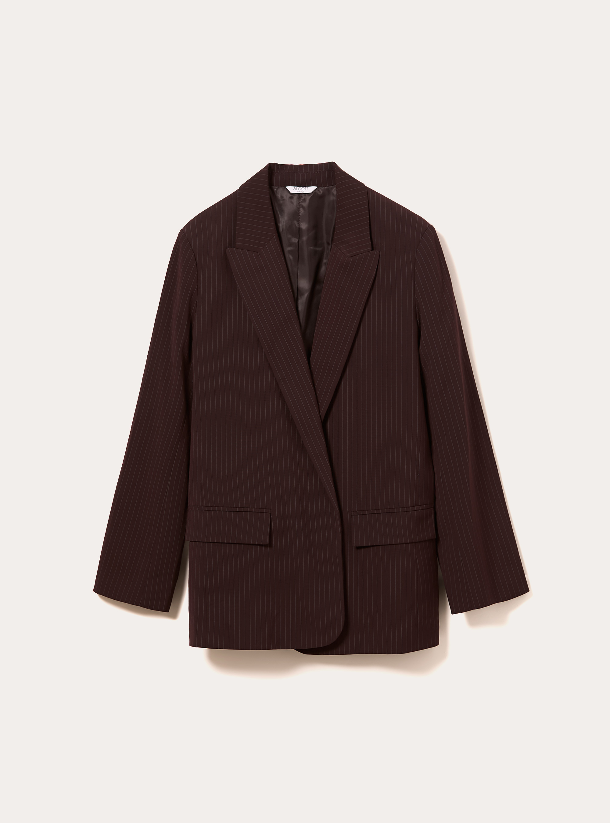 Blazer abierto de sastrería, BO1 BORDEAUX DARK