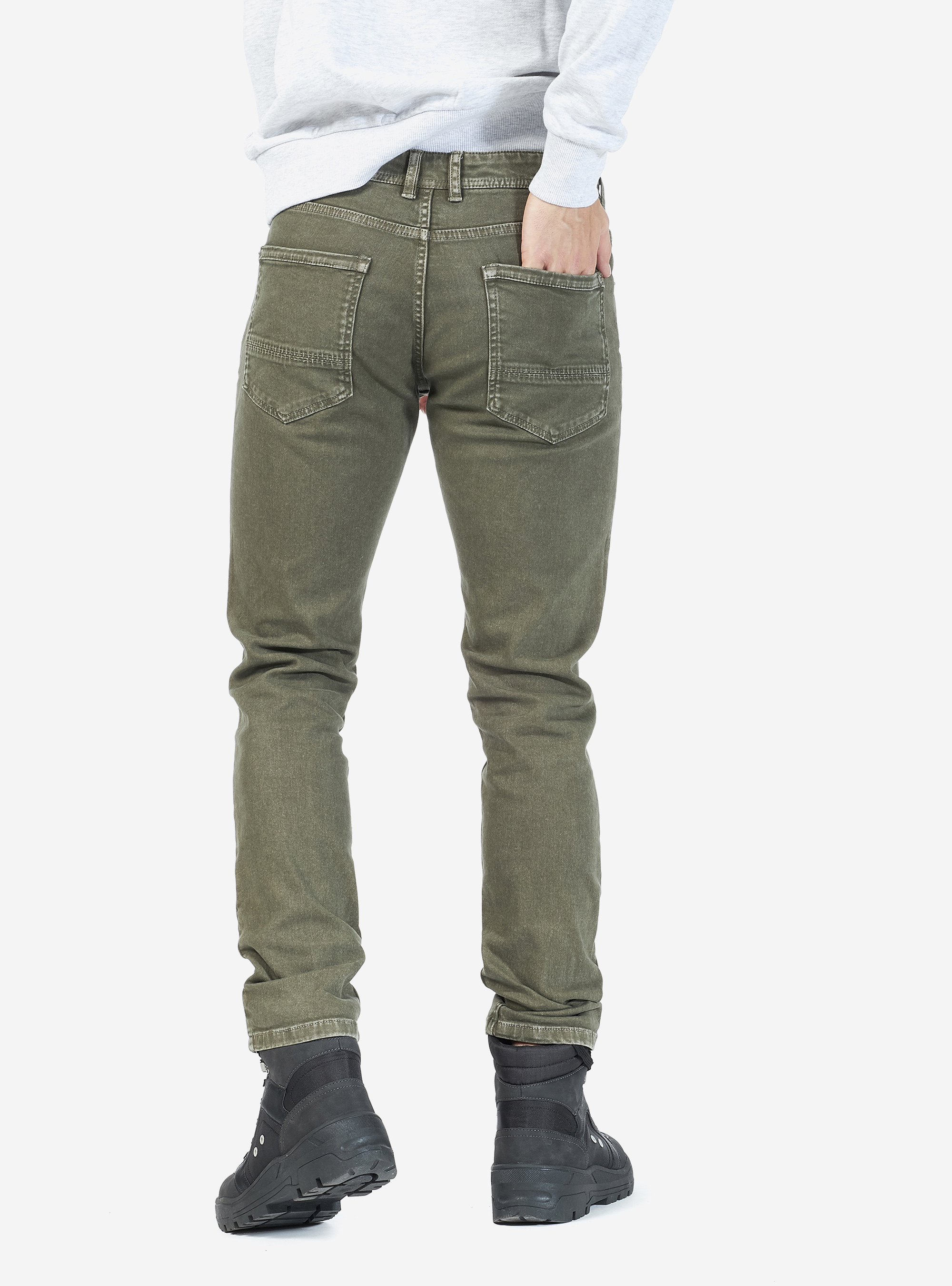 STRETCH-HOSE AUS TWILL, C622 KAKY