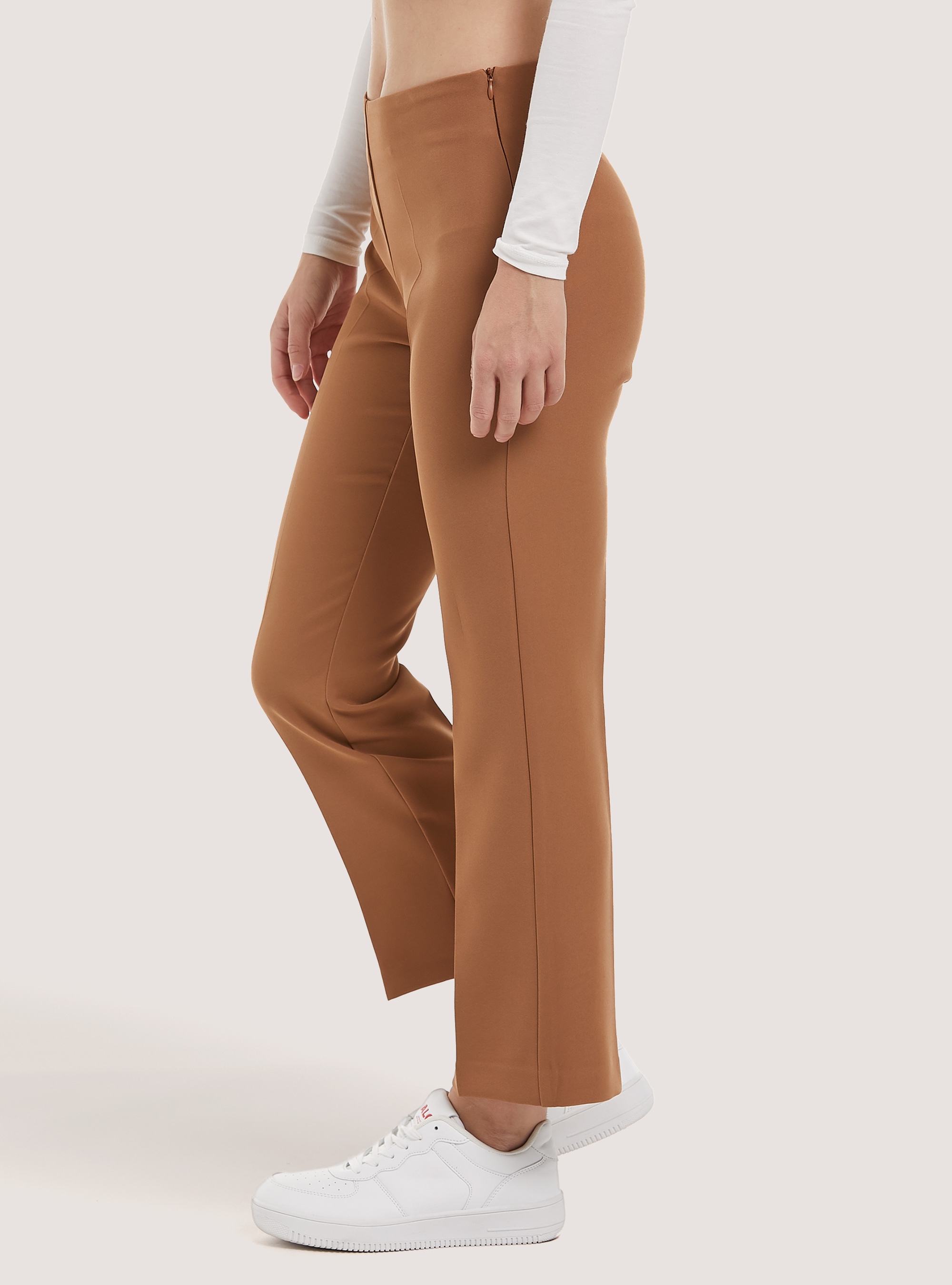 Pantaloni cropped Made in Italy, BG2 BEIGE MEDIUM