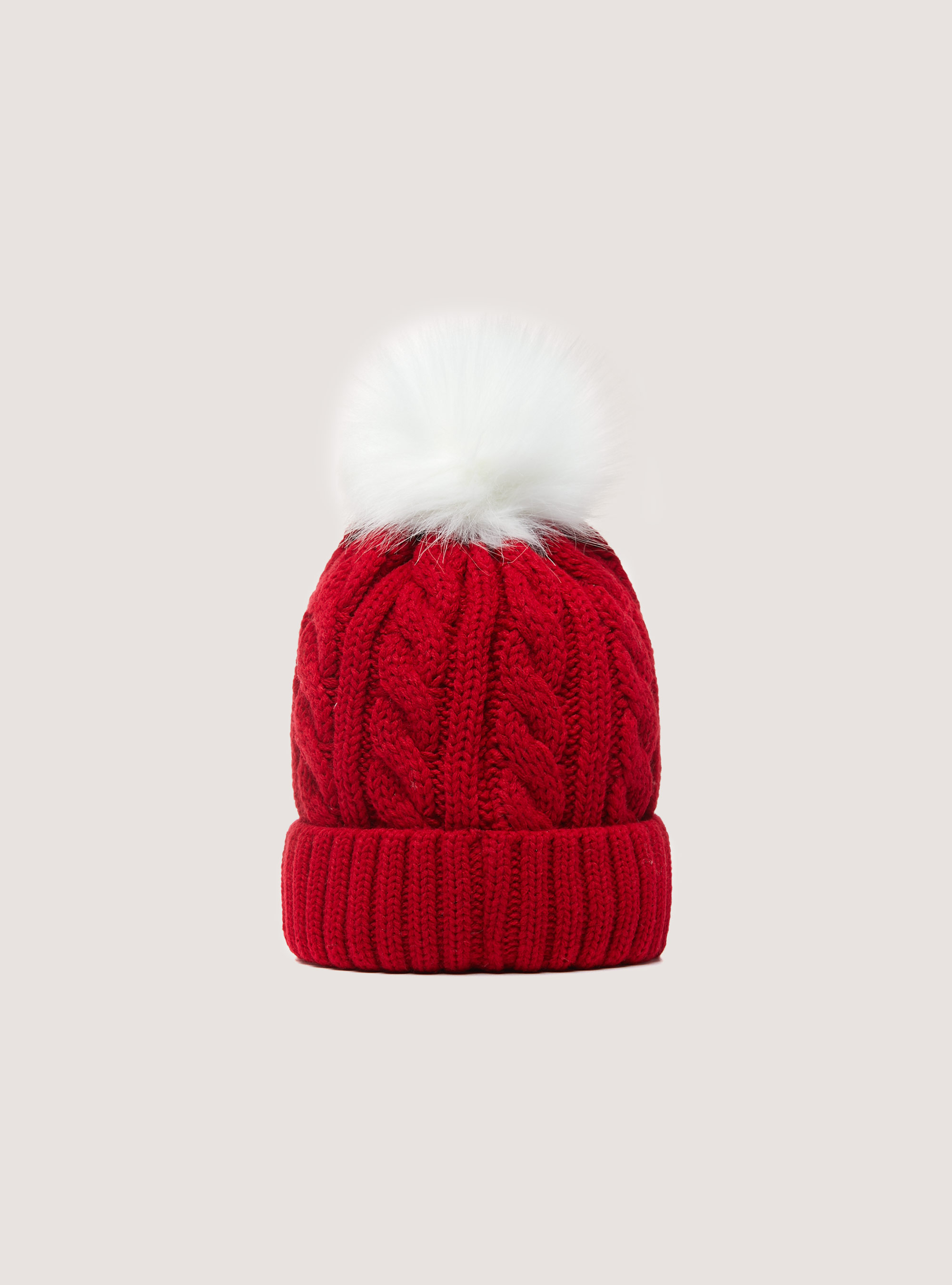 Cappello Christmas Collection con pon pon, RD2 RED MEDIUM