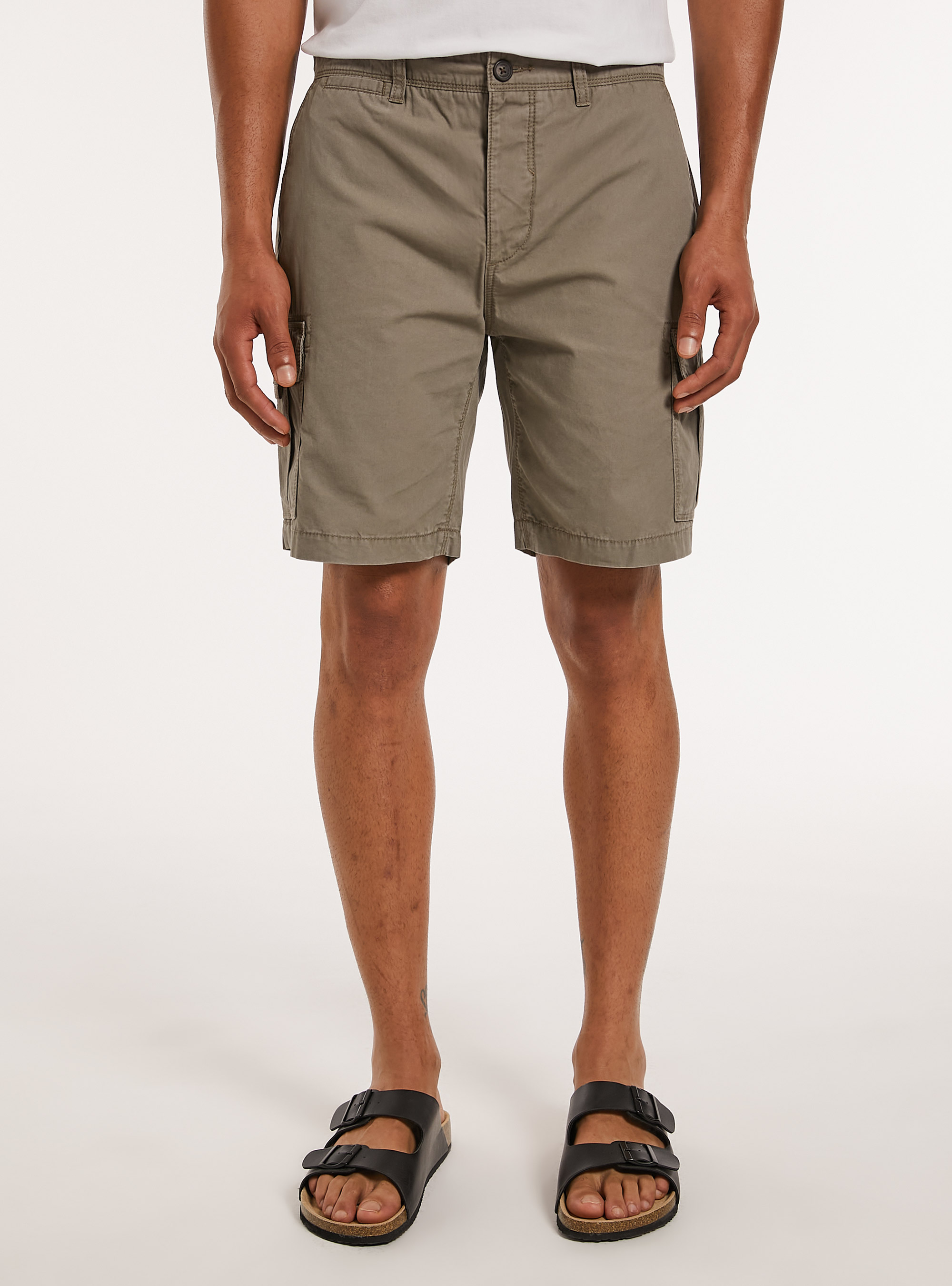 Cotton cargo bermuda shorts, BR2 BROWN MEDIUM