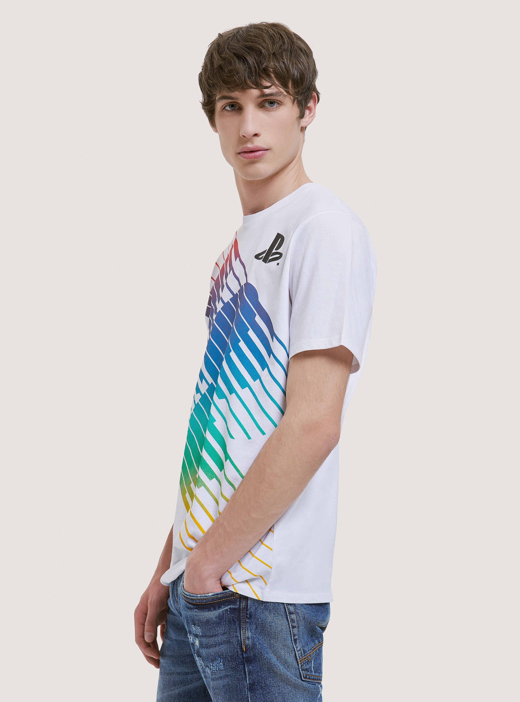 Camiseta PlayStation x Alcott, BLANCO