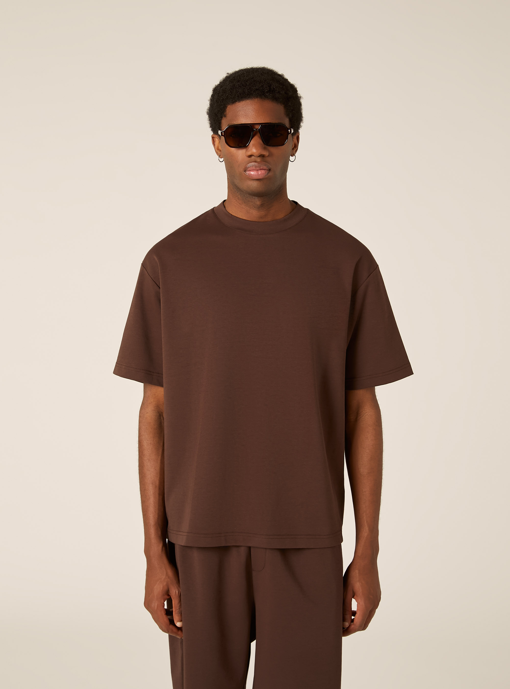 AIRes jersey T-shirt, BR1 BROWN DARK