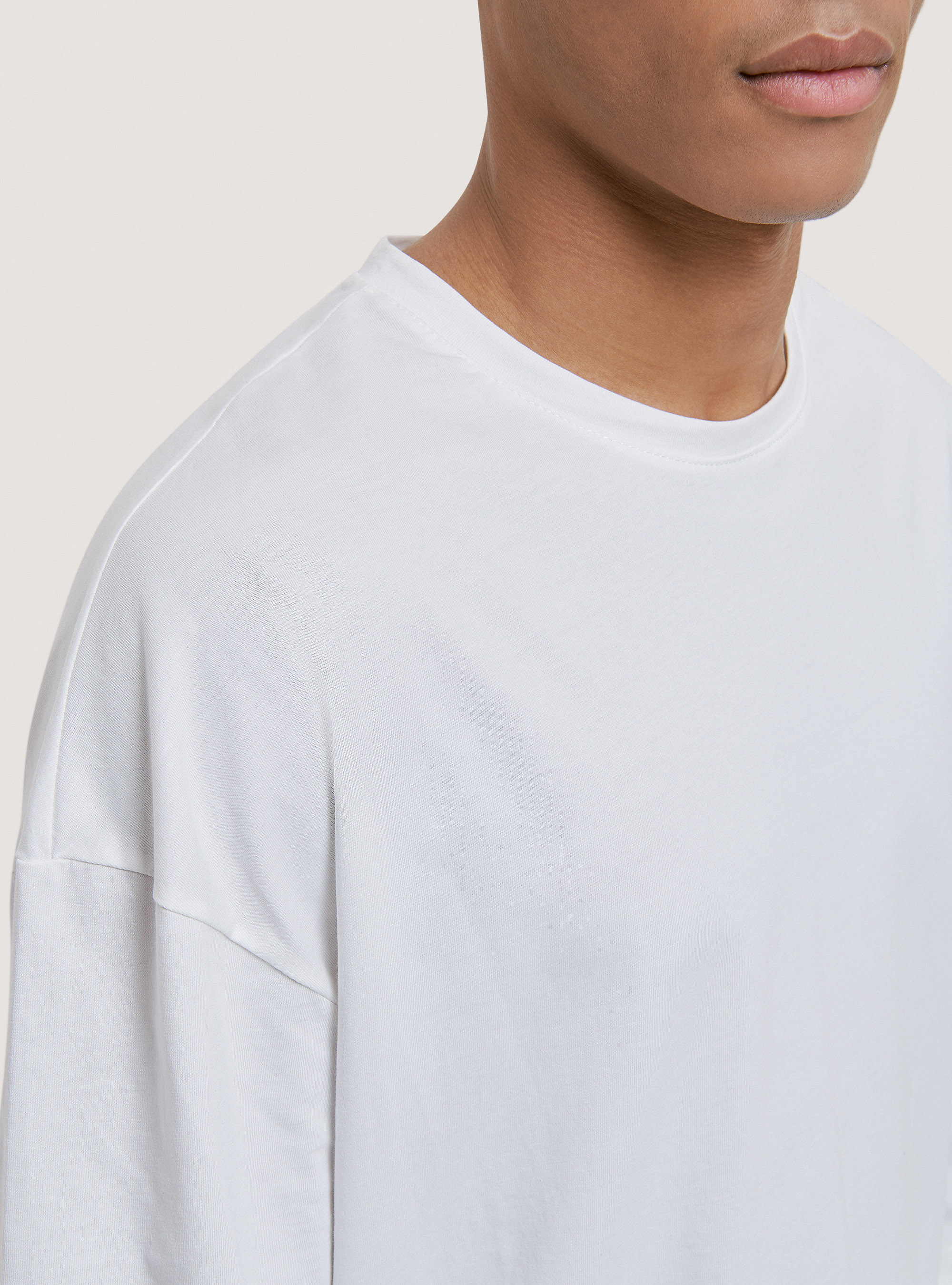 Maglietta oversize in cotone, C104 CREAM