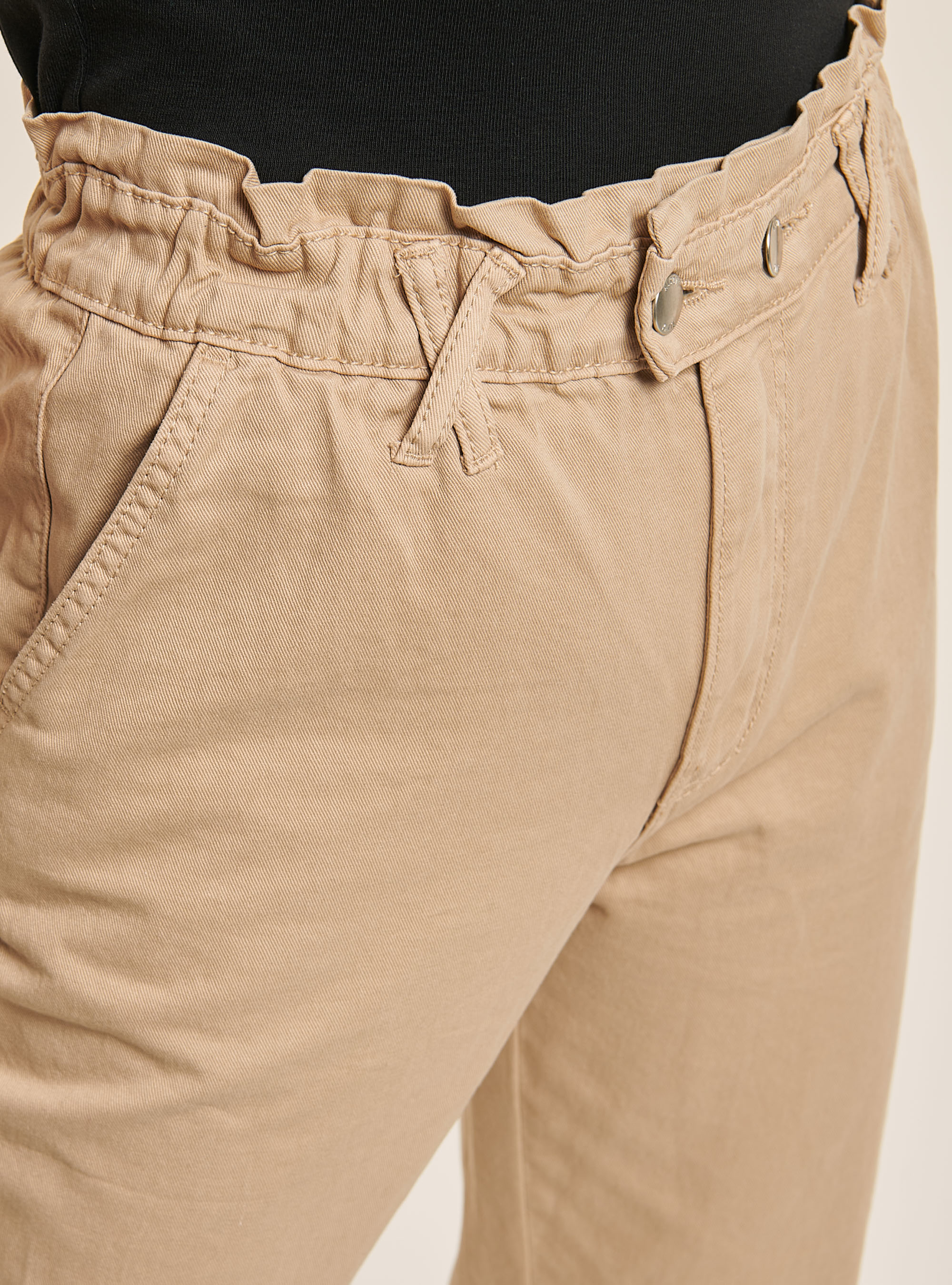 Pantalones anchos de algod&oacute;n, BEIS