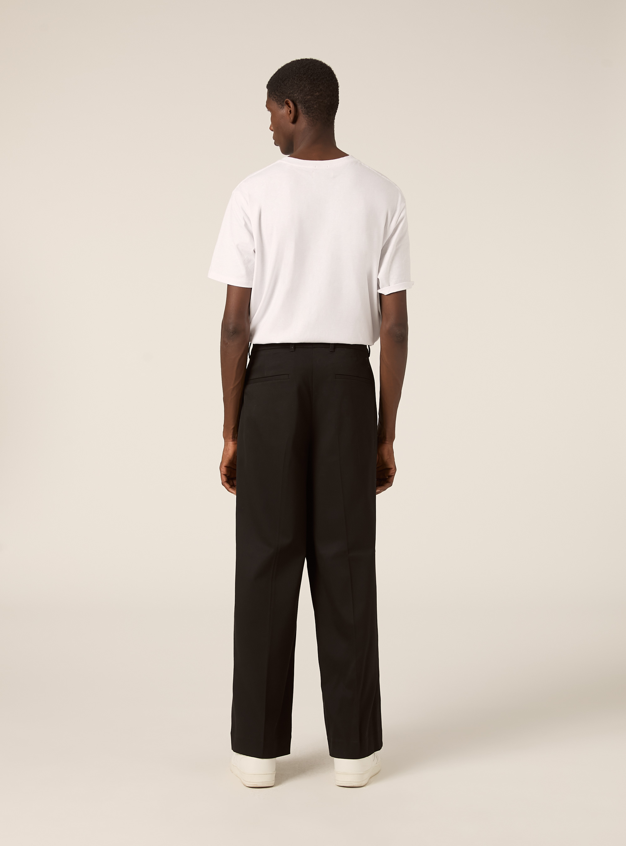 Pantaloni tailored straight, BK1 BLACK