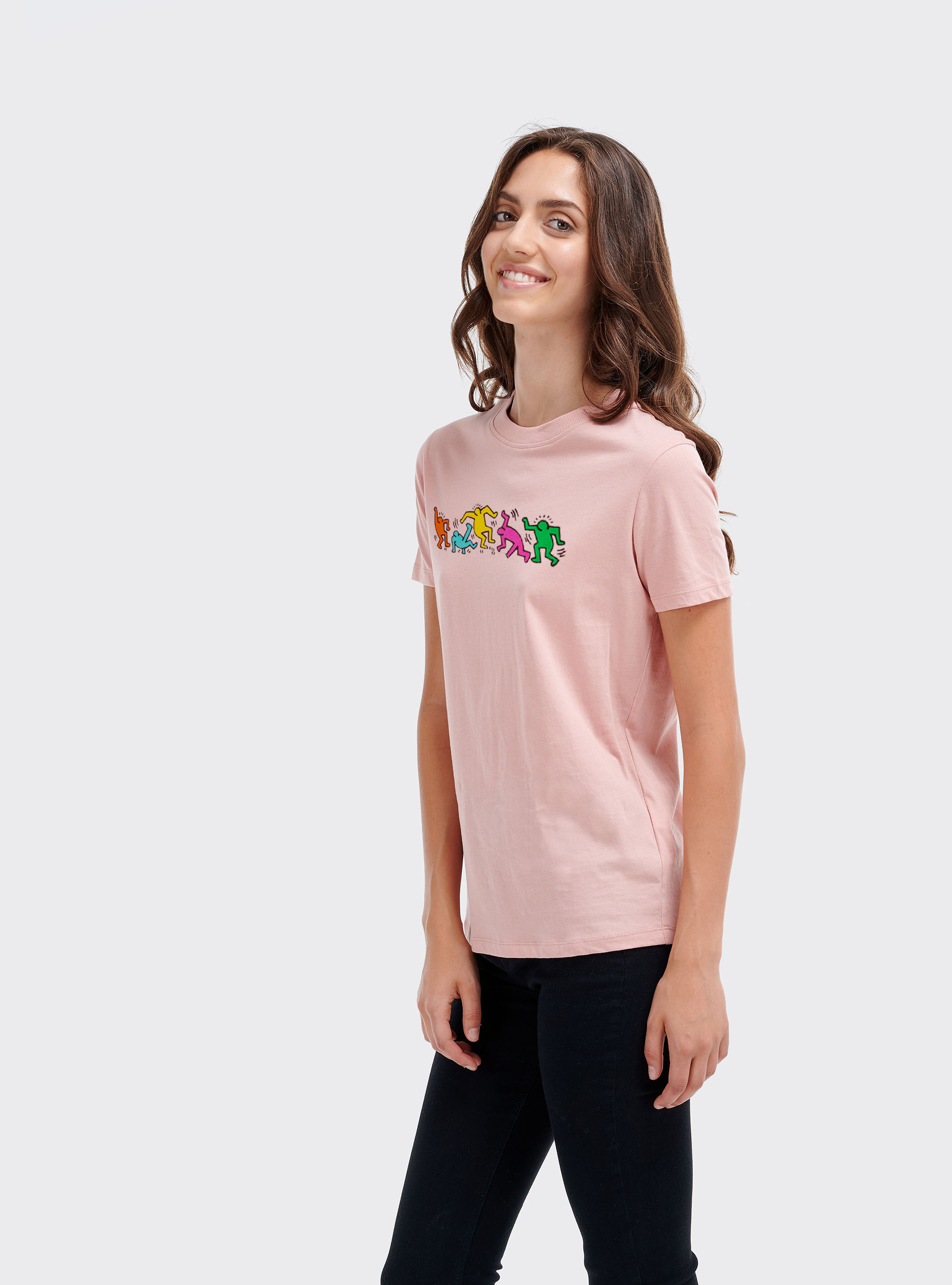 Maglietta Keith Haring x Alcott, C5513 PINK